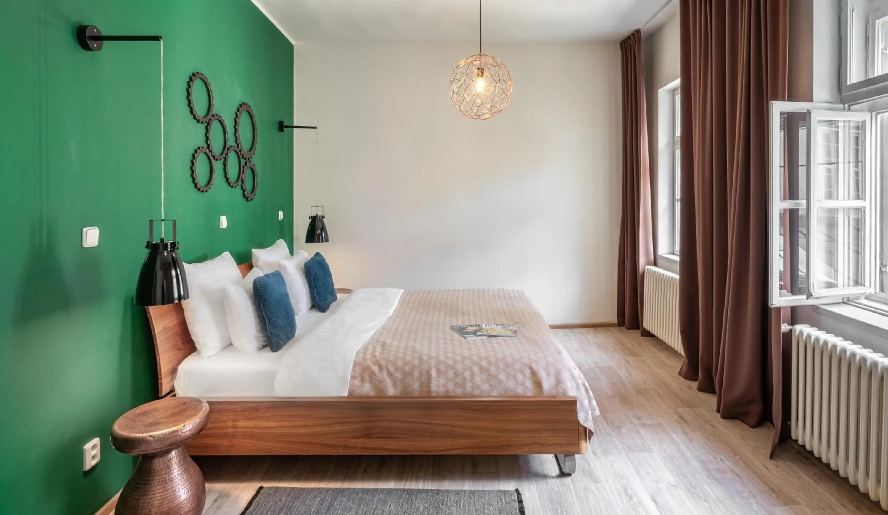 Bed in 7 Tales Apartments by Adrez