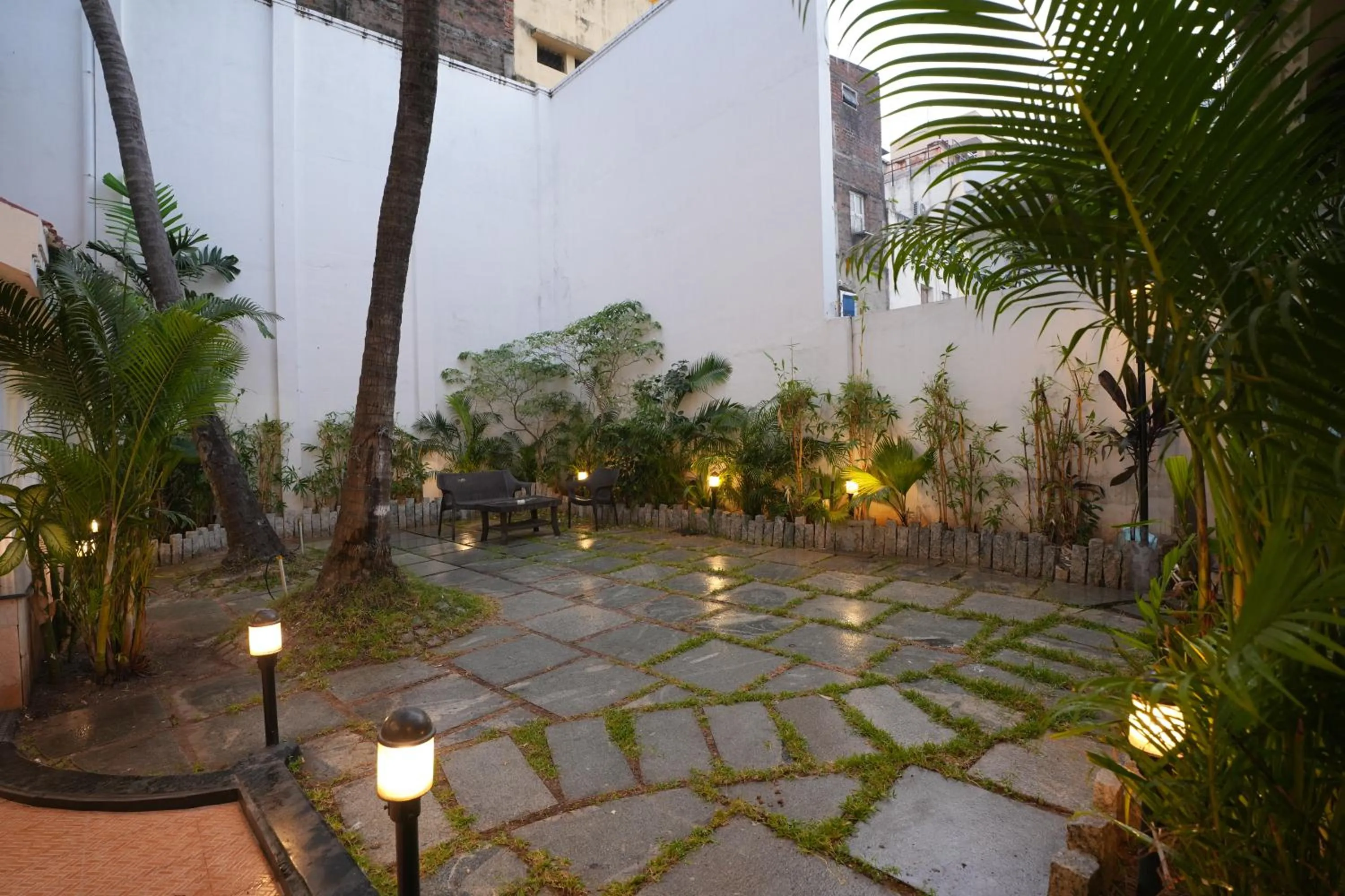 Inner courtyard view in Avenue 11 Boutique Residences, Poes Garden Chennai