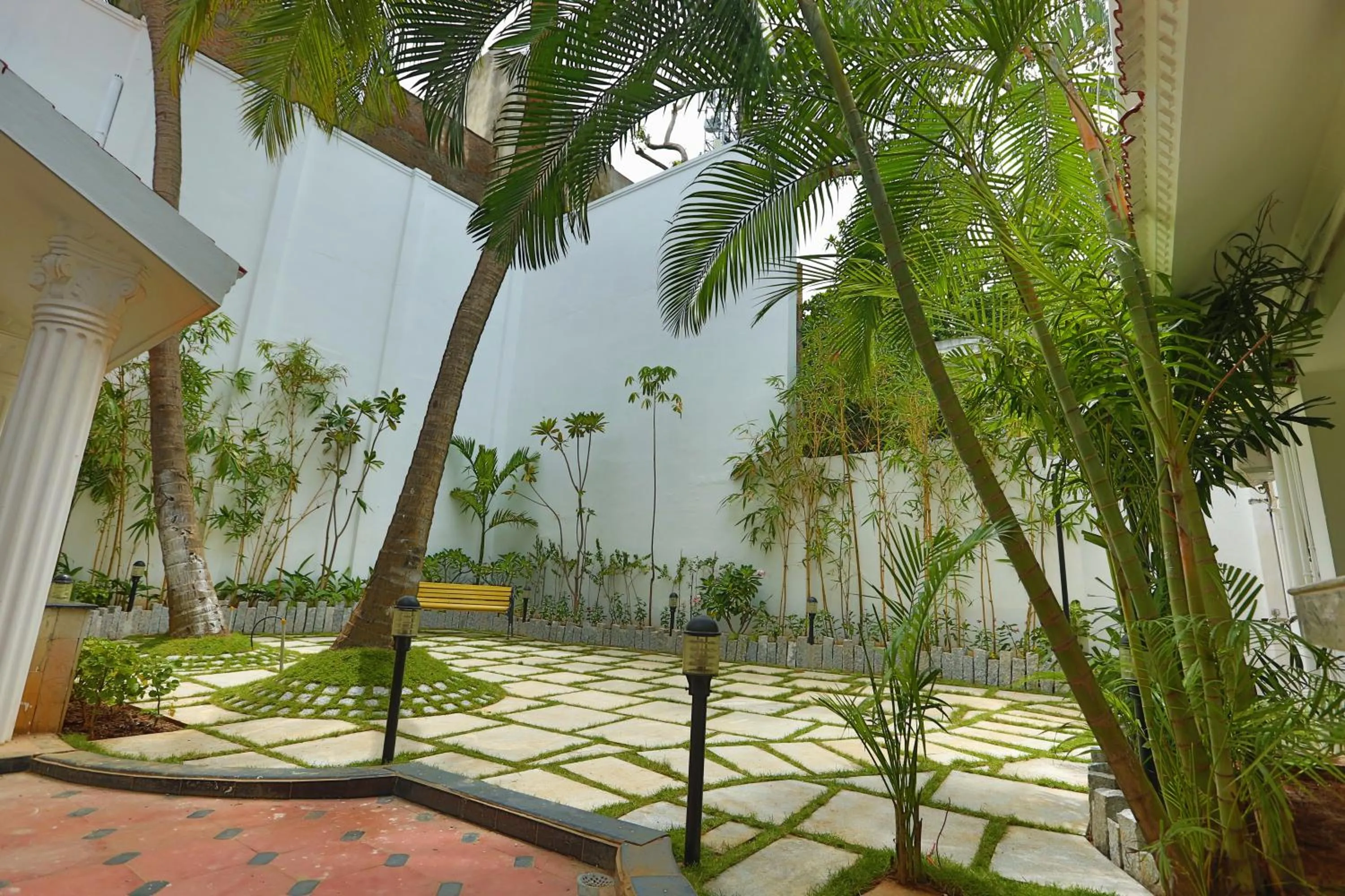 Inner courtyard view in Avenue 11 Boutique Residences, Poes Garden Chennai