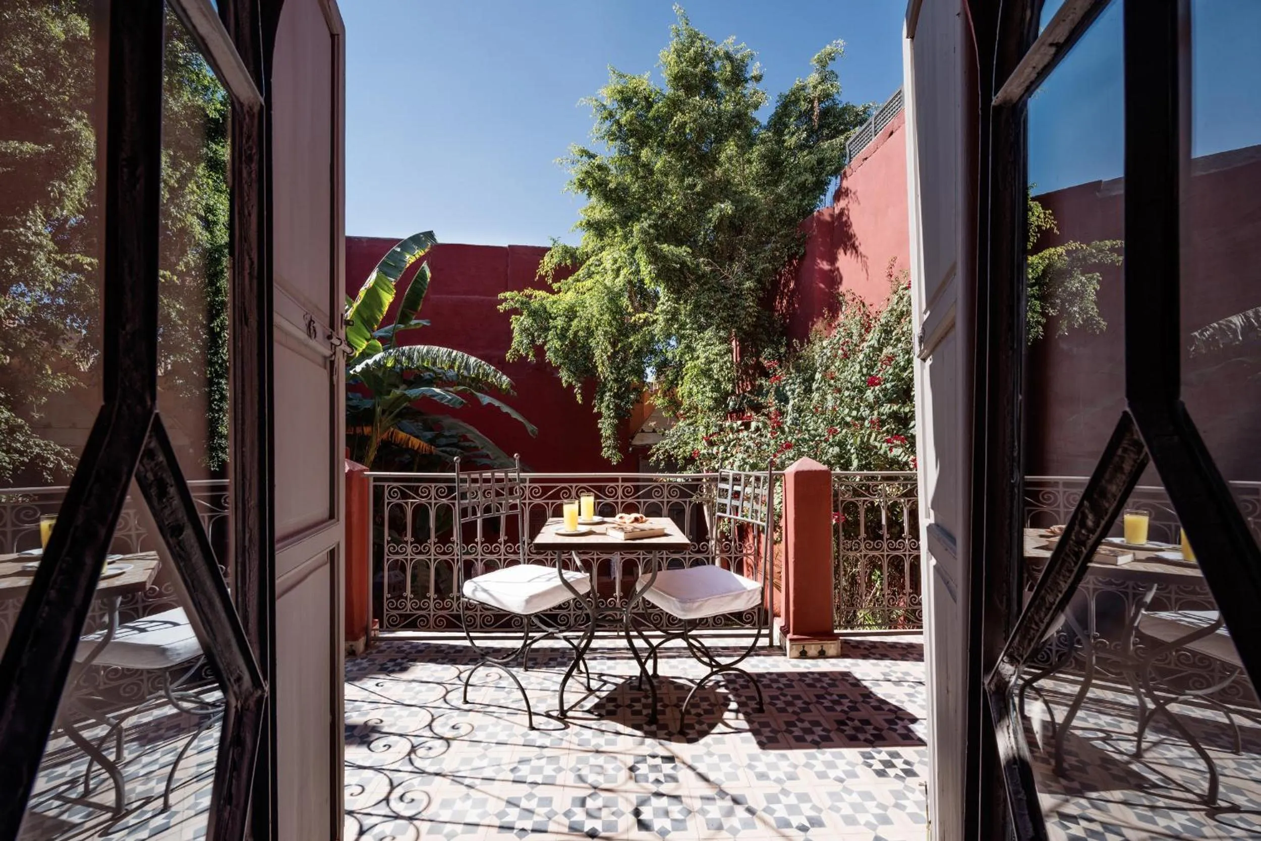 Balcony/Terrace in Riad Les Jardins d'Henia
