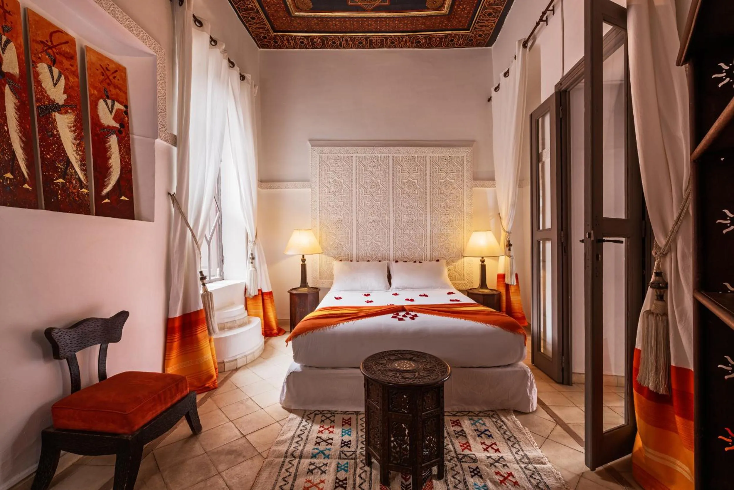 Bedroom, Bed in Riad Les Jardins d'Henia