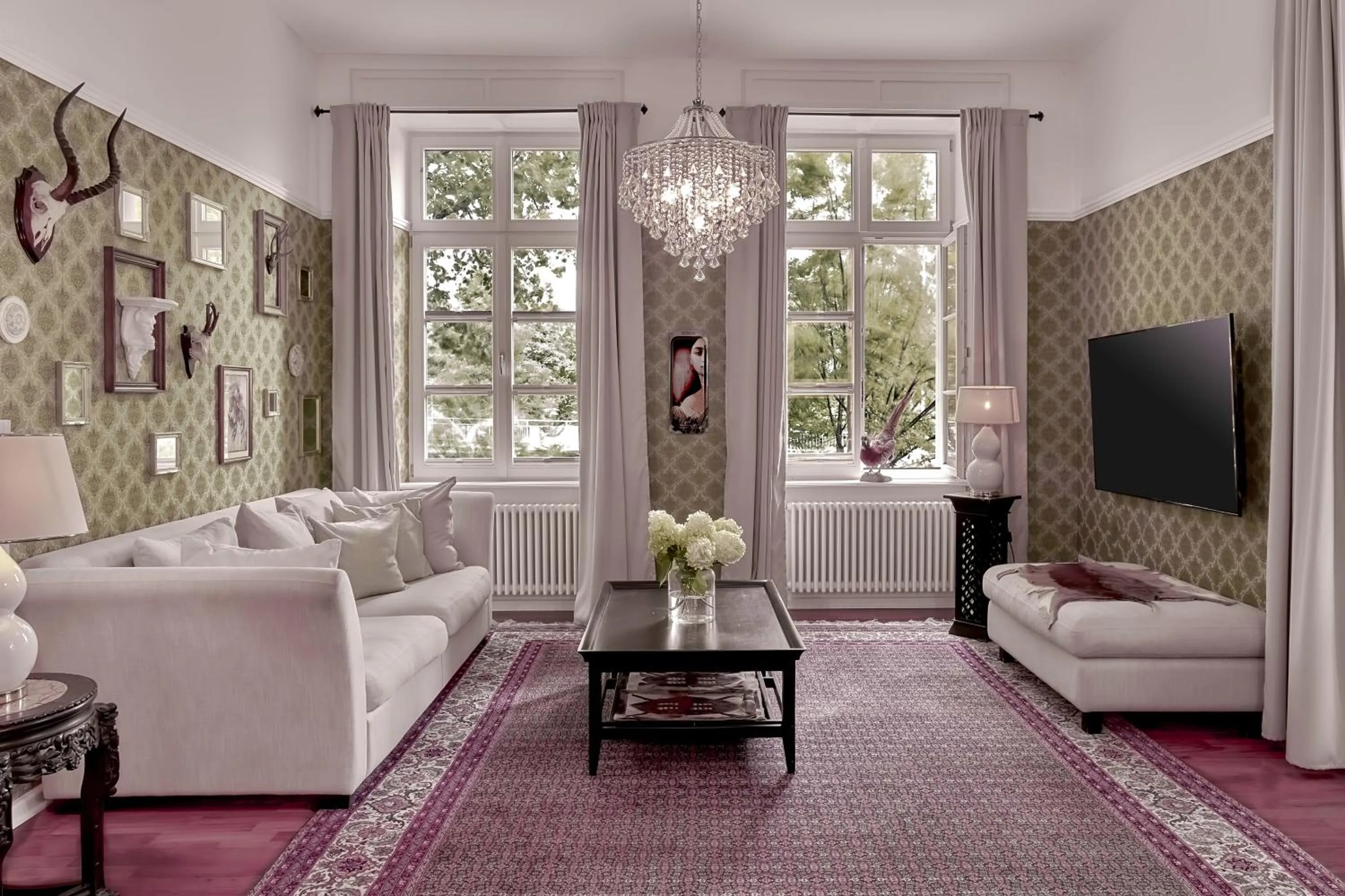 Living room in Boutique Suites and Residences Heidelberg- Alte Zigarrenmanufaktur