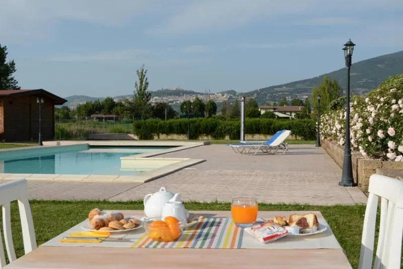 Garden view in Il Fienile di Assisi