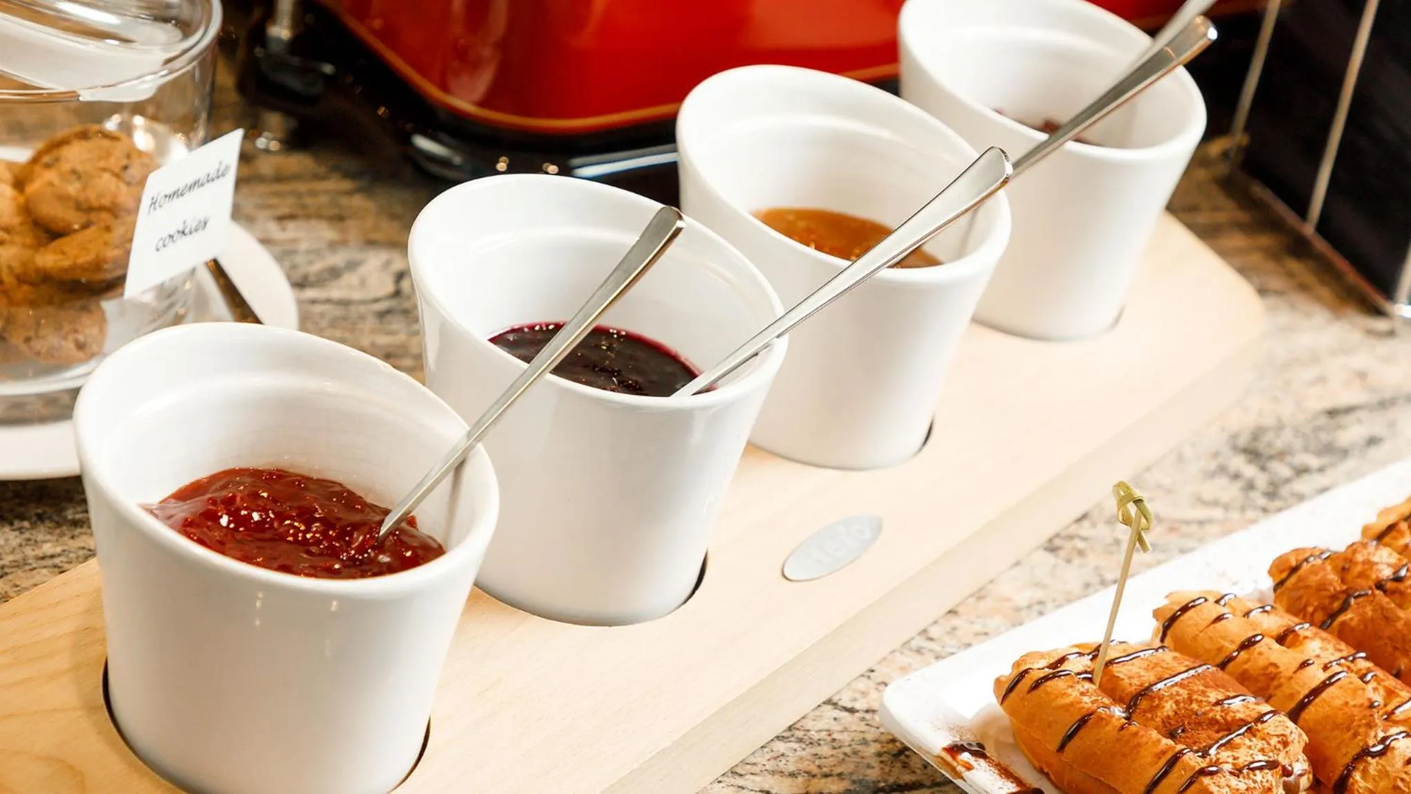 Buffet breakfast in Hotel La Perla