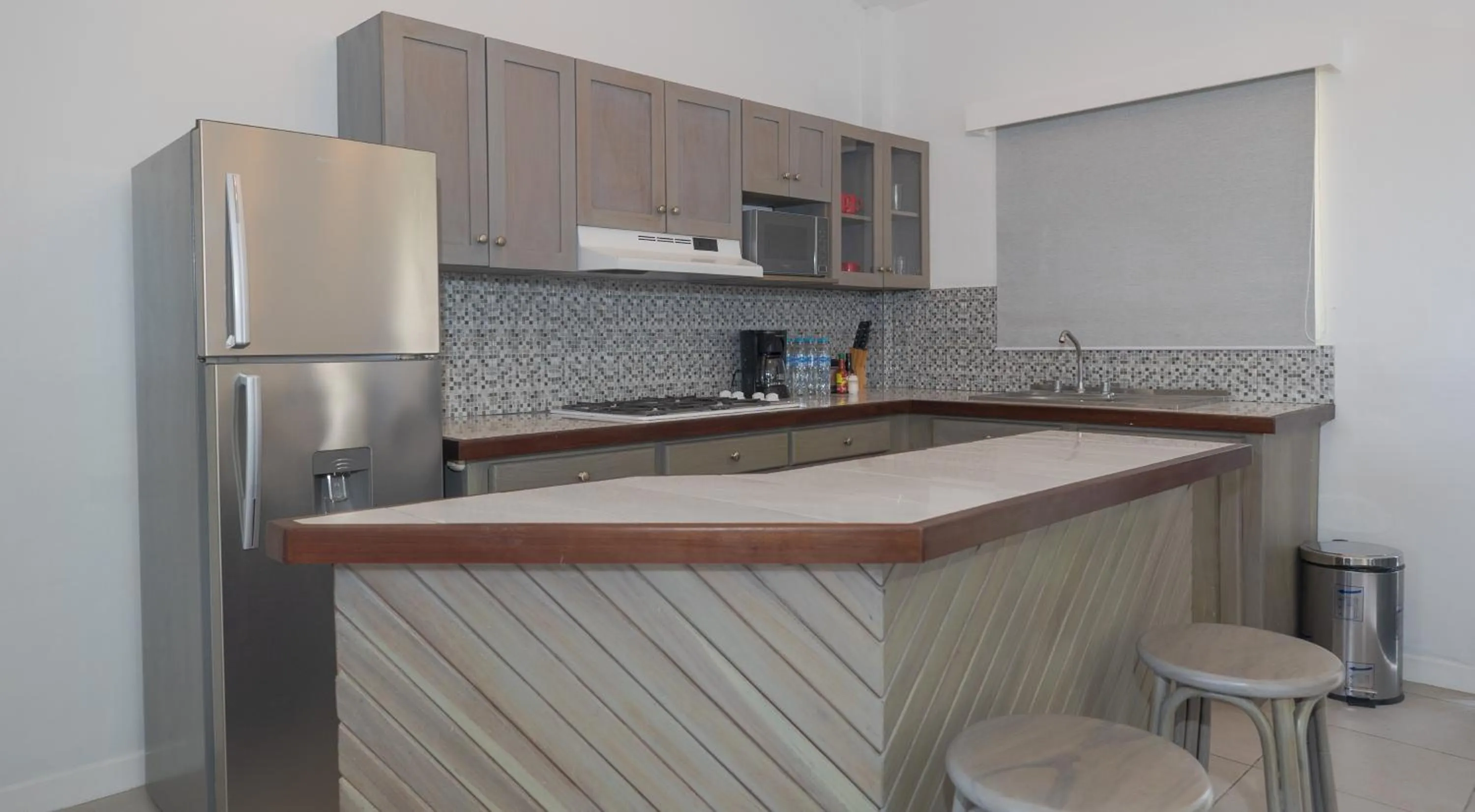 Kitchen or kitchenette in Hotel Roca Sunzal