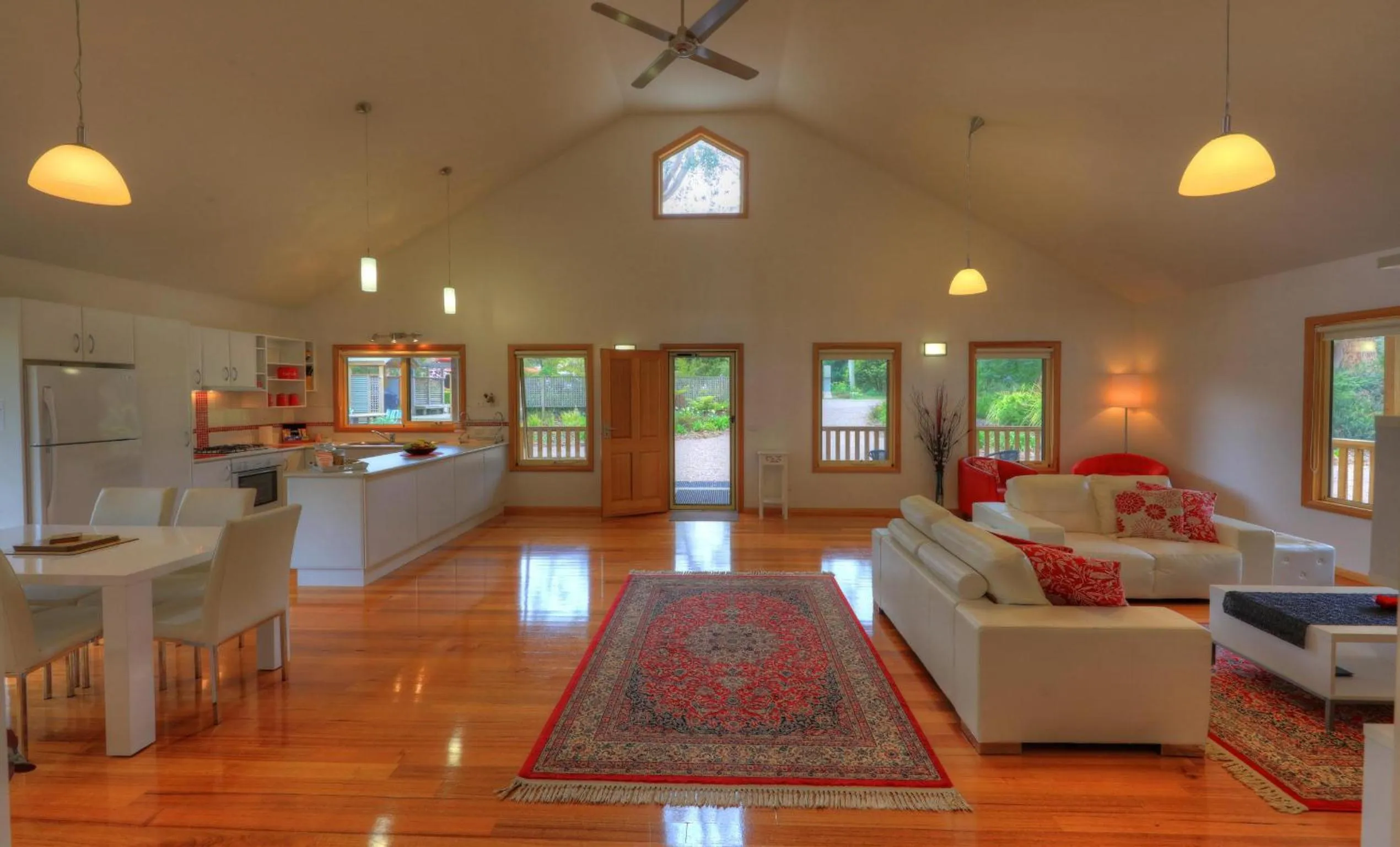 Seating area in Roosters Rest