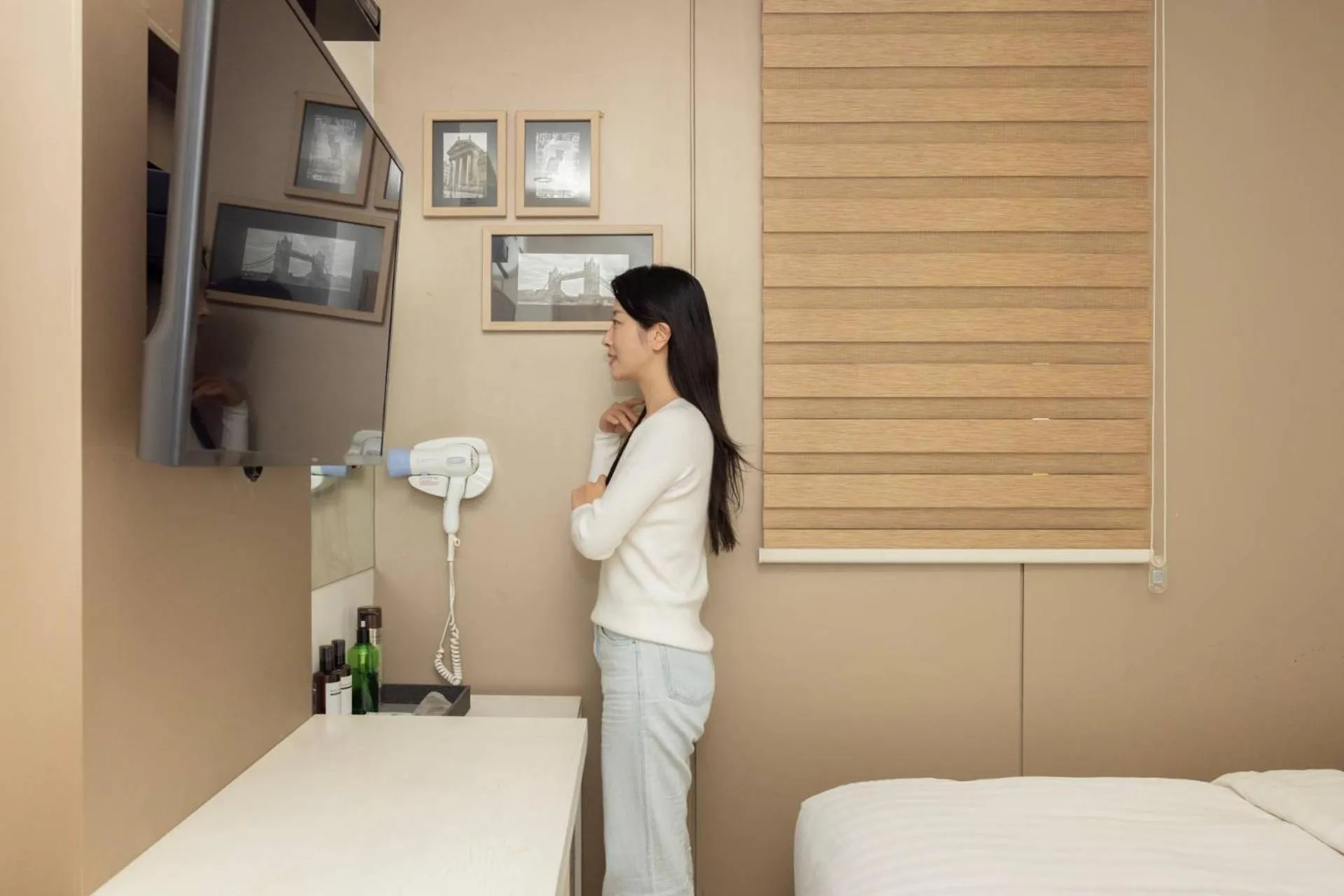 Bed in XYM Hotel Icheon