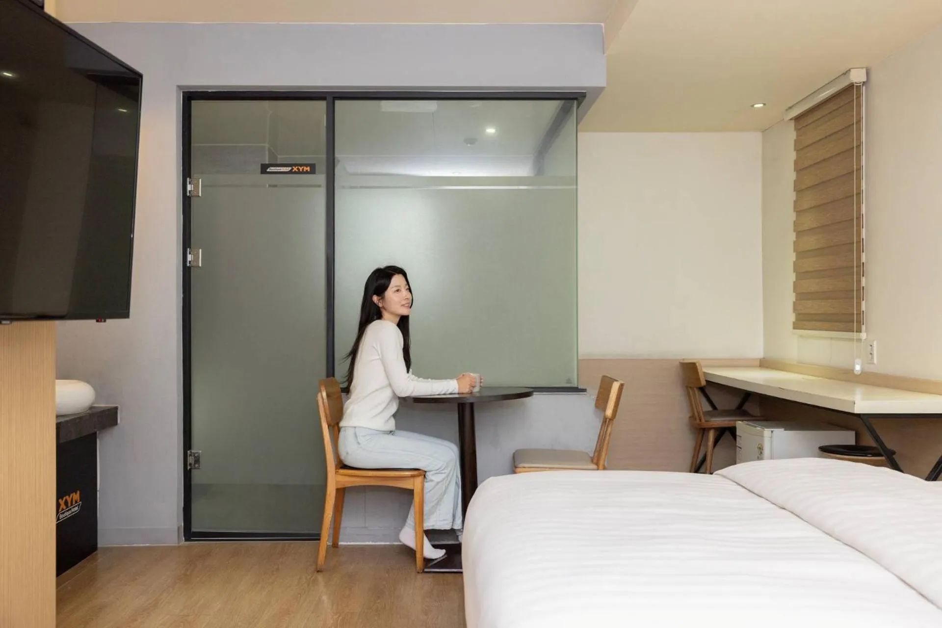 Bed in XYM Hotel Icheon