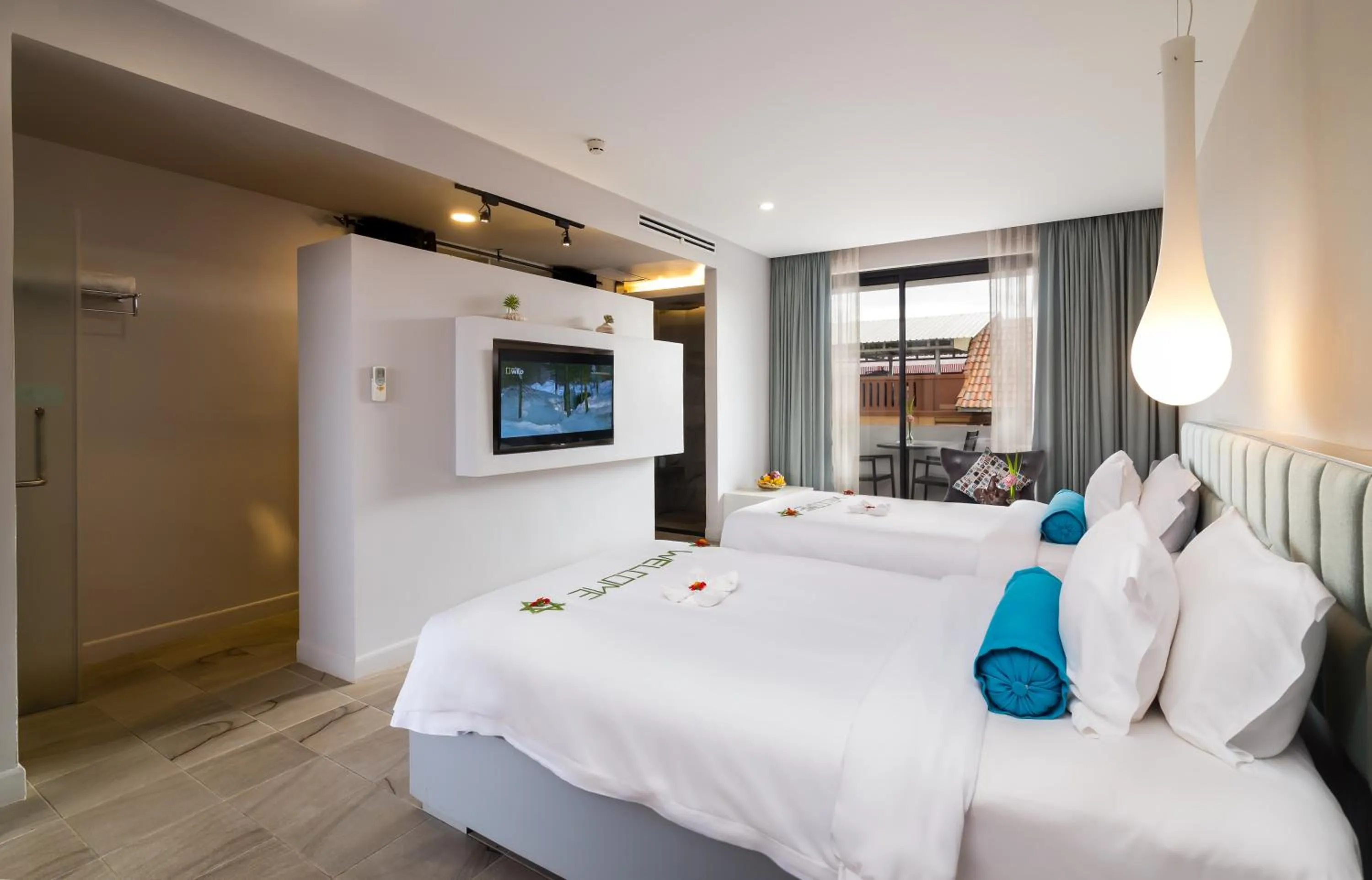 Photo of the whole room, Bed in Damrei Angkor Hotel