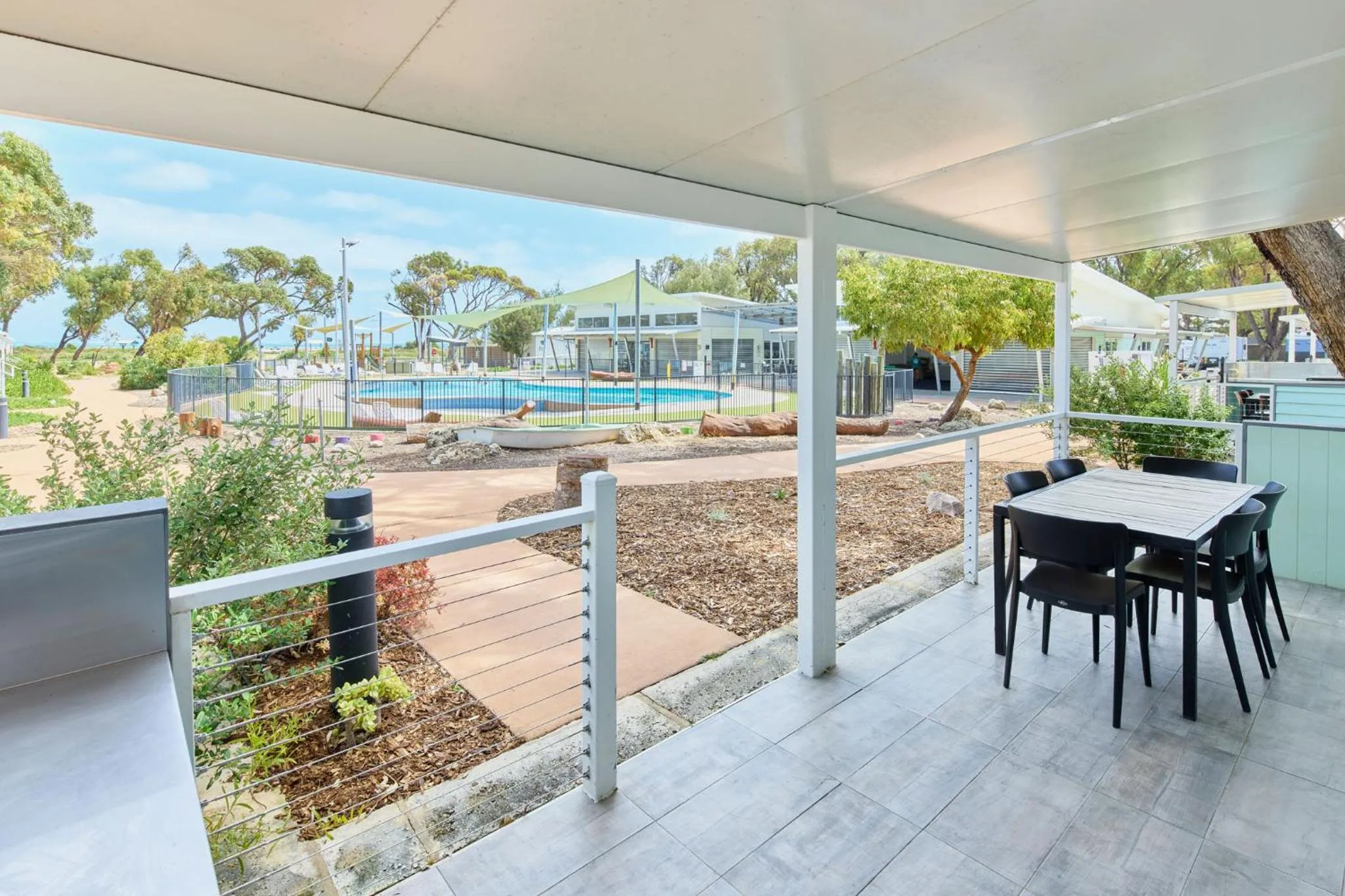 Patio in RAC Cervantes Holiday Park