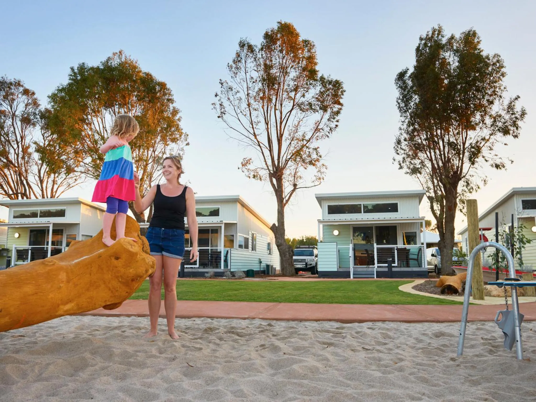 Children play ground in RAC Cervantes Holiday Park