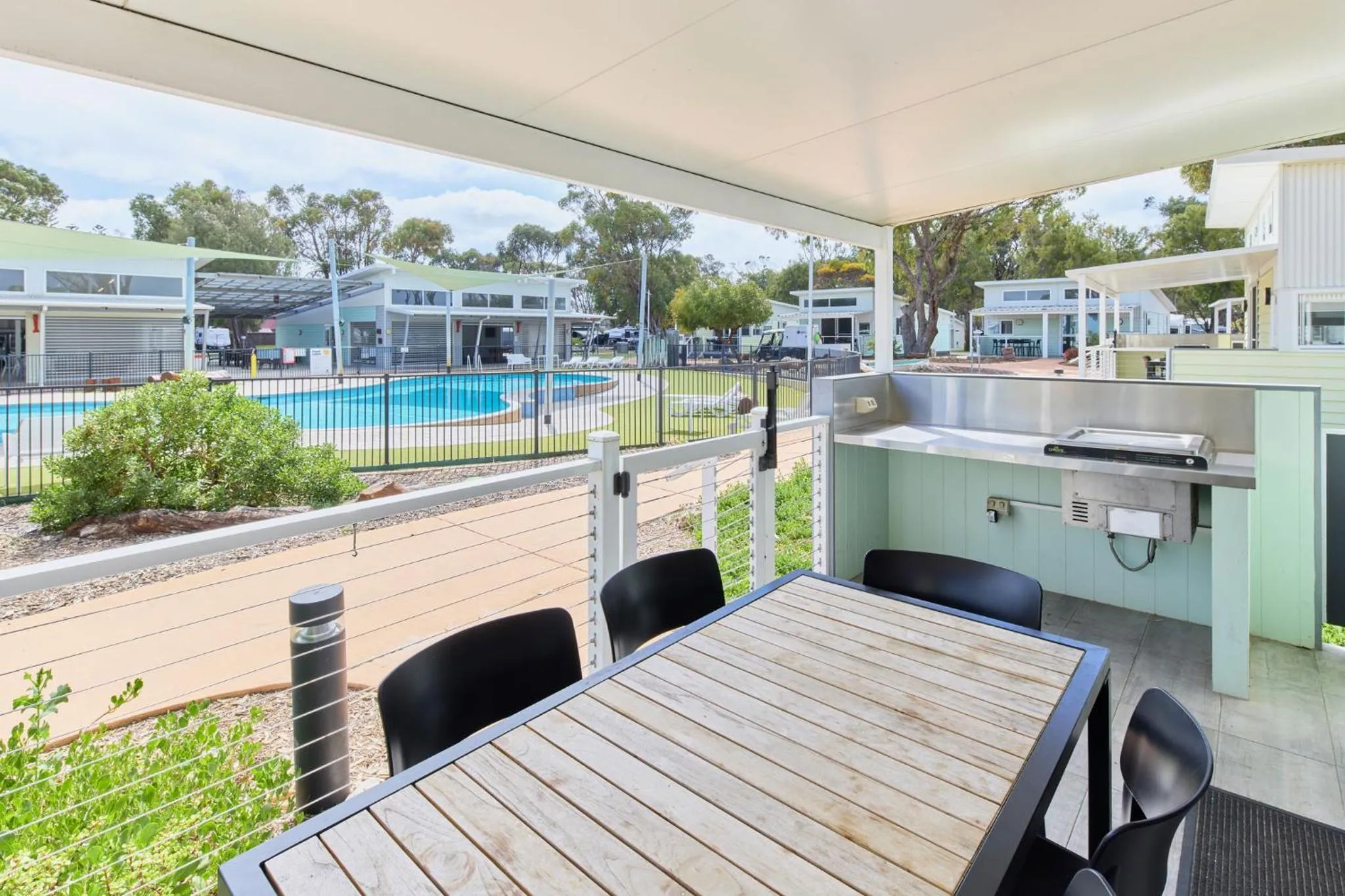 Patio in RAC Cervantes Holiday Park