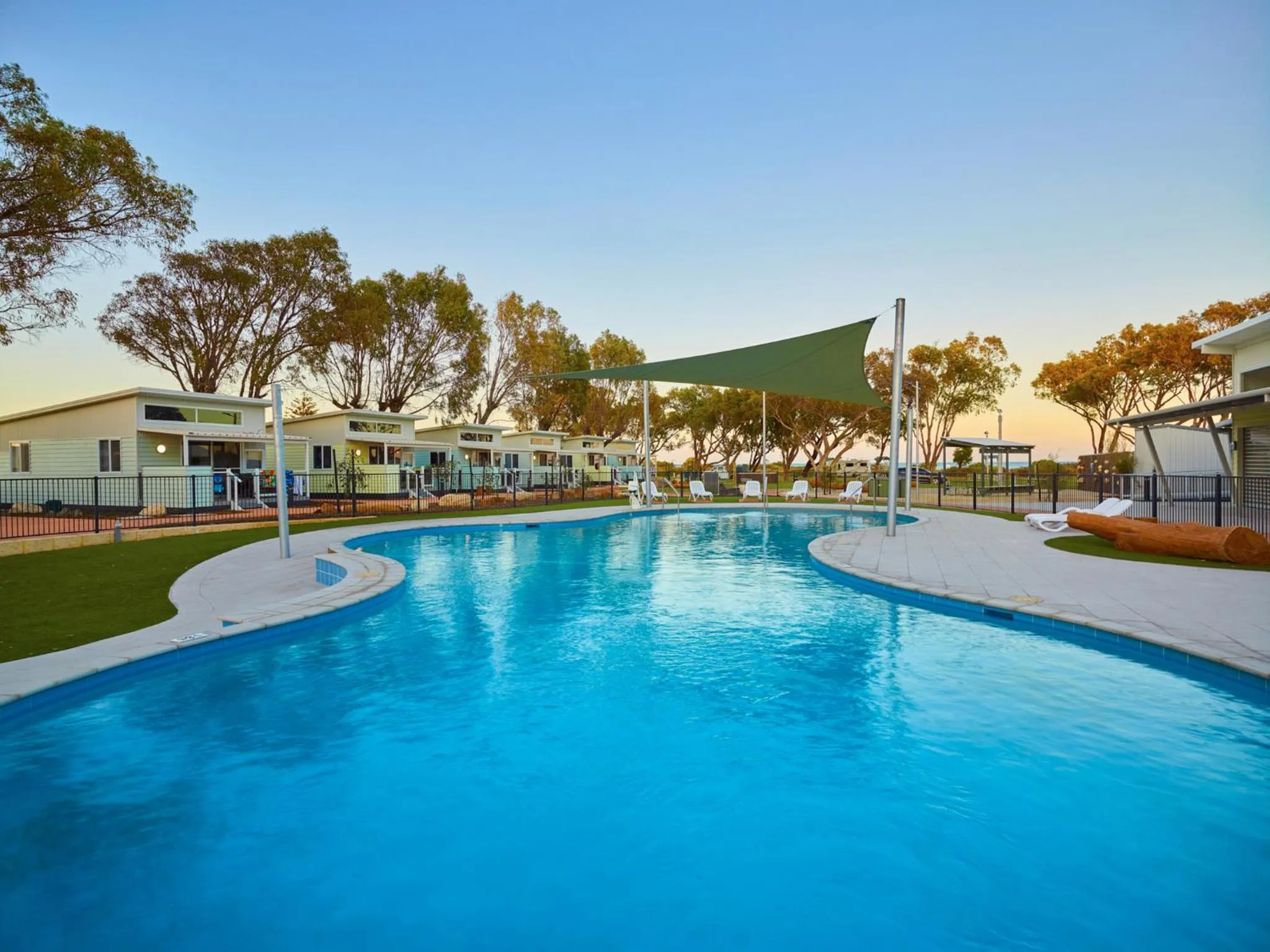 Pool view in RAC Cervantes Holiday Park