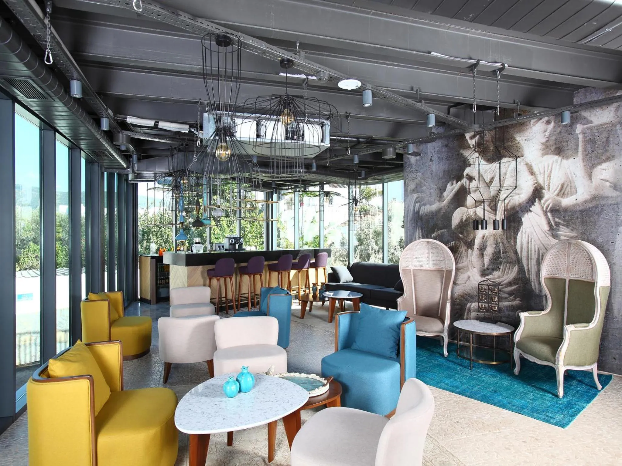 Lobby or reception, Lounge/Bar in Eskiceshme Bodrum Marina