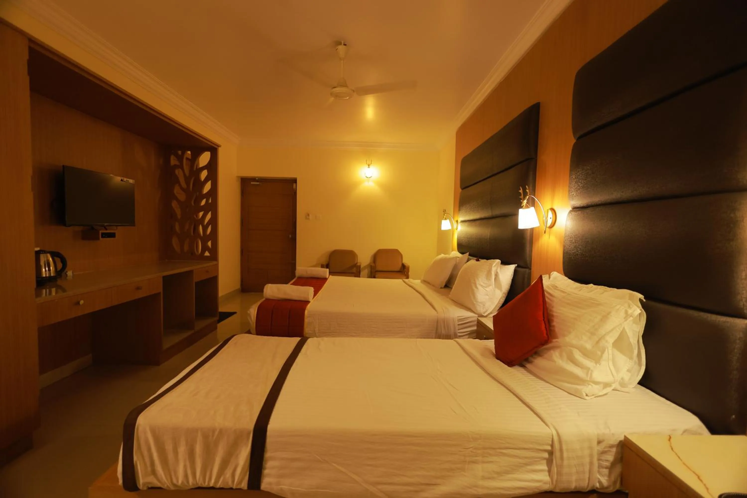 Bed in Hotel Sangam