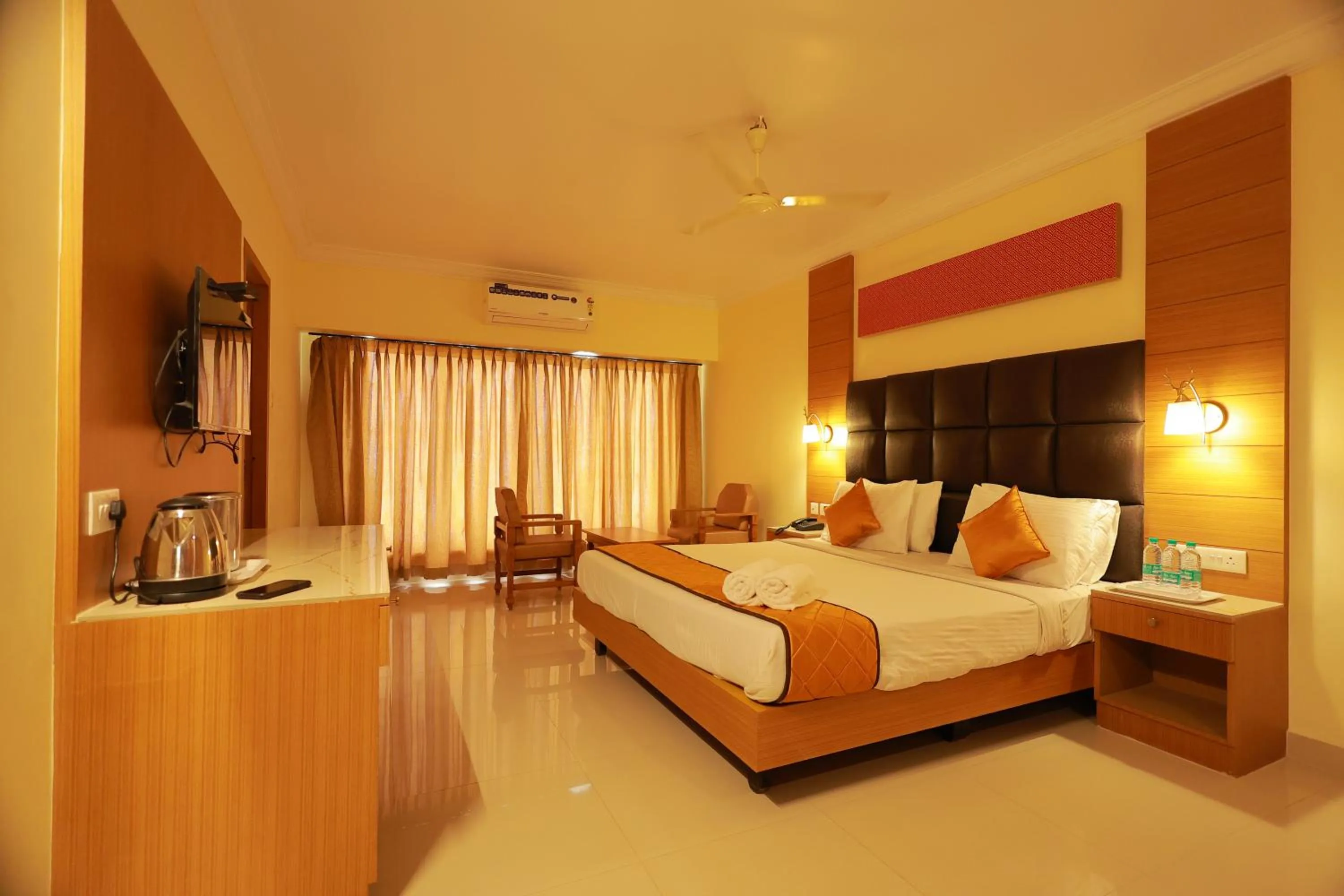 Bed in Hotel Sangam
