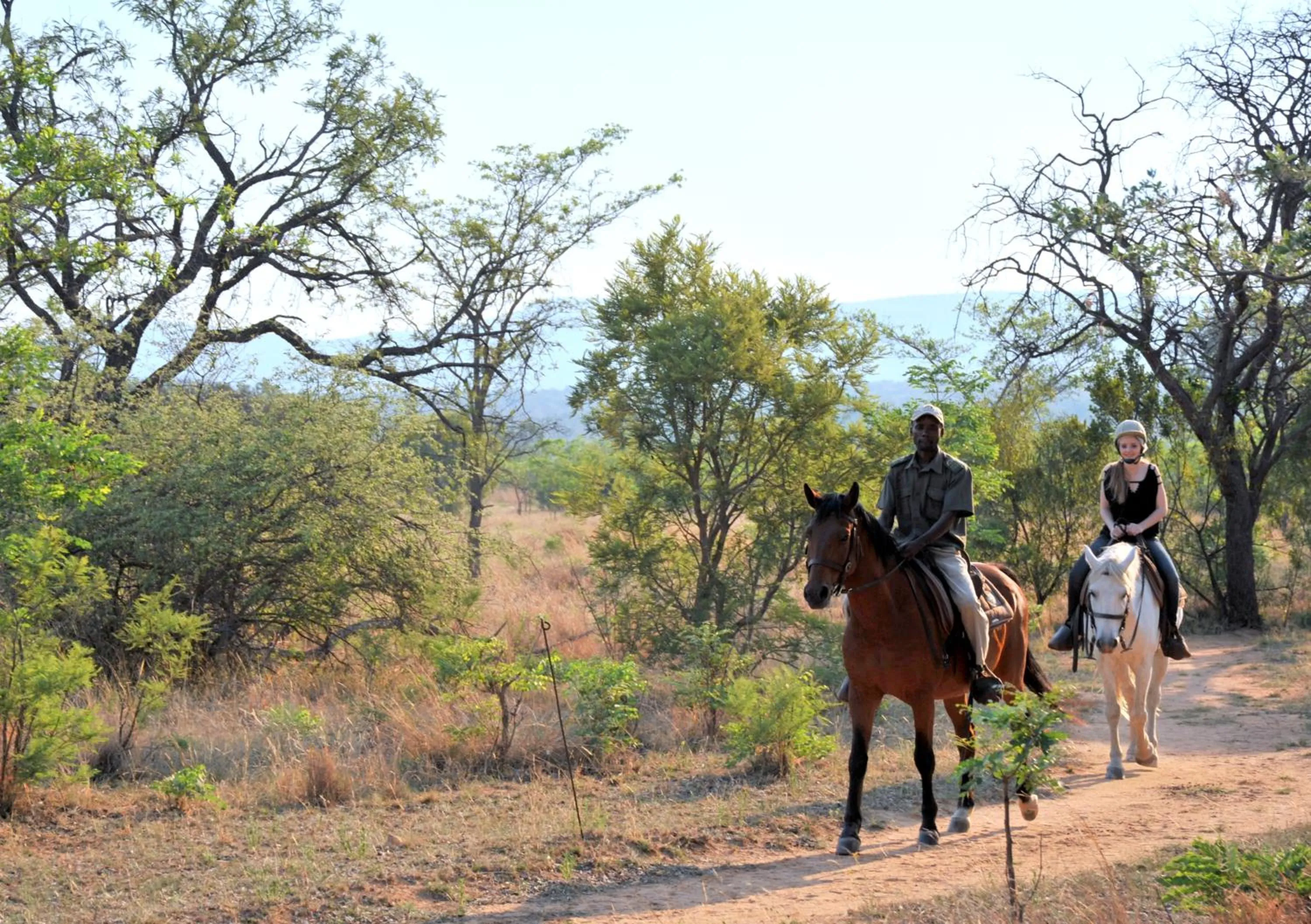 Horse-riding in Kwafubesi Tented Safari Camp