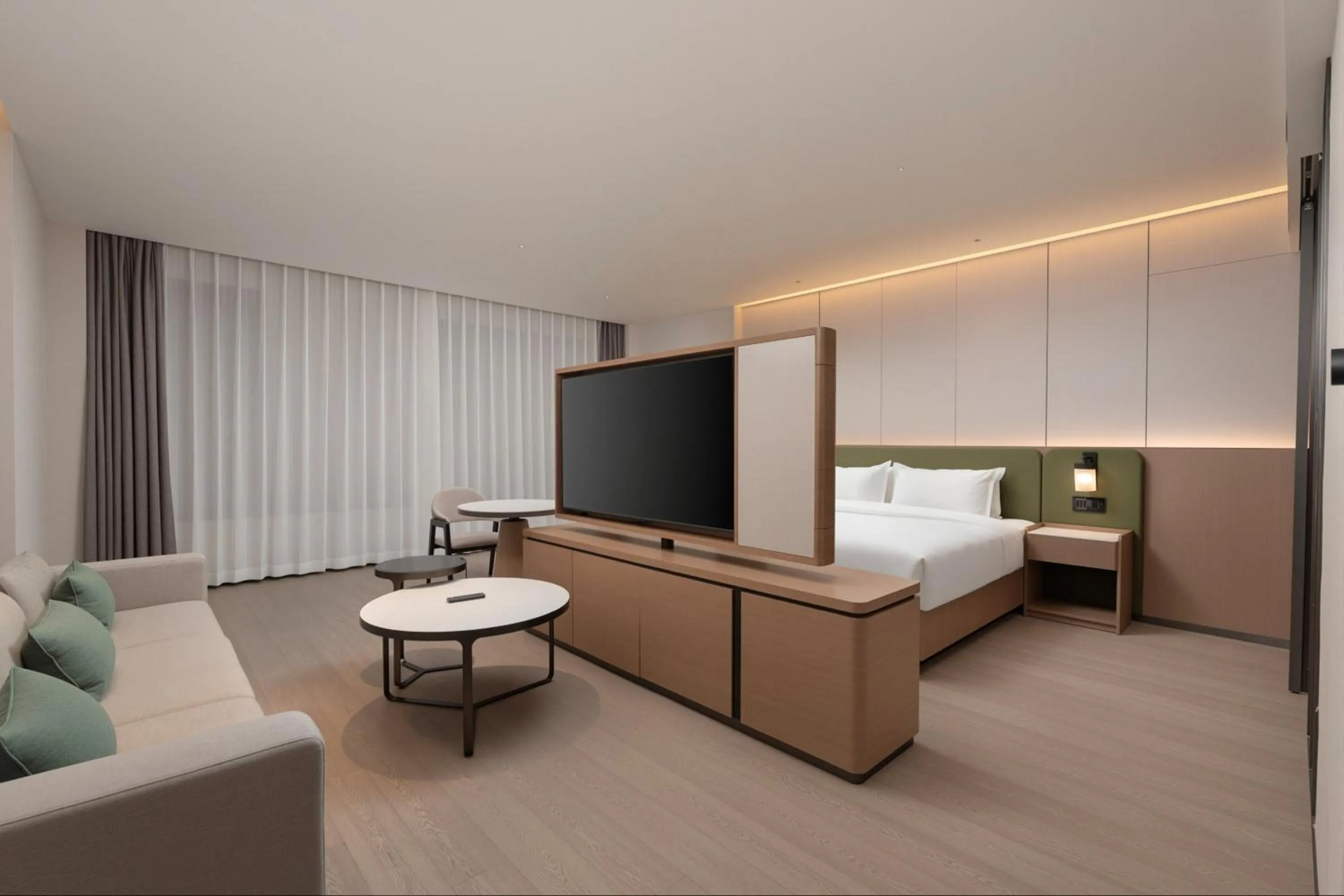 Photo of the whole room, Bed in Holiday Inn Beijing Daxing Movie Park by IHG