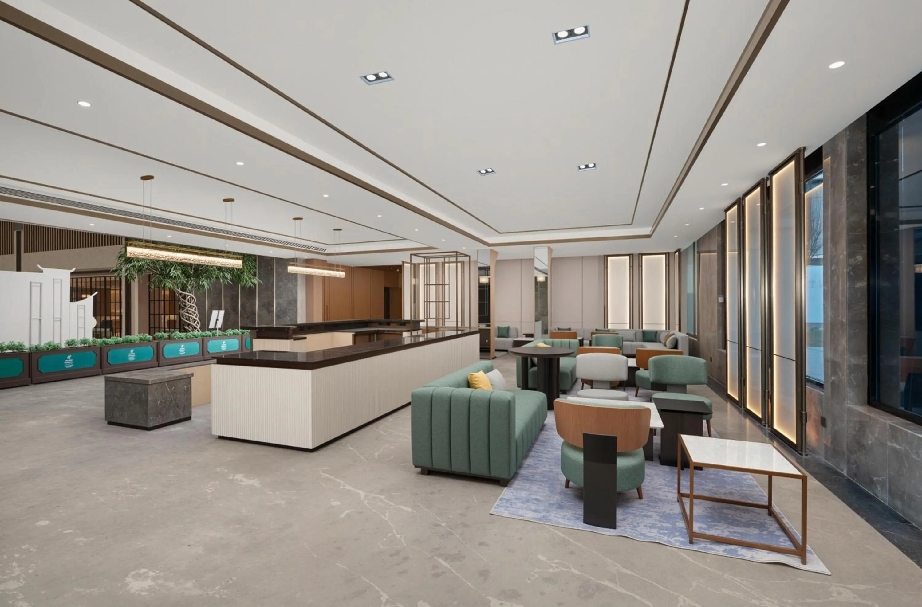 Lobby or reception in Holiday Inn Beijing Daxing Movie Park by IHG
