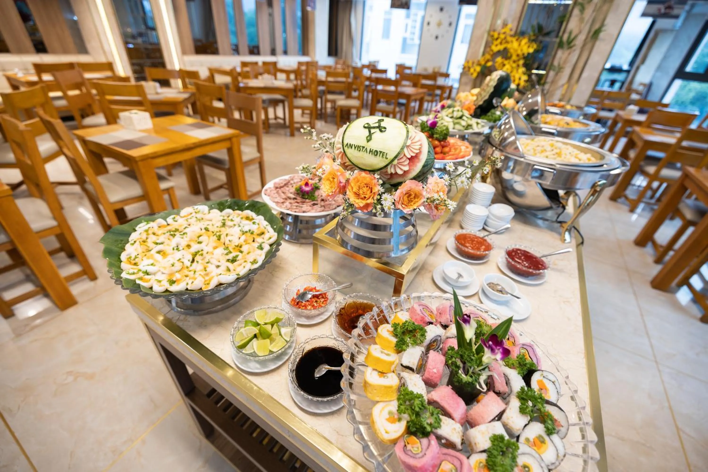 Buffet breakfast in An Vista Hotel