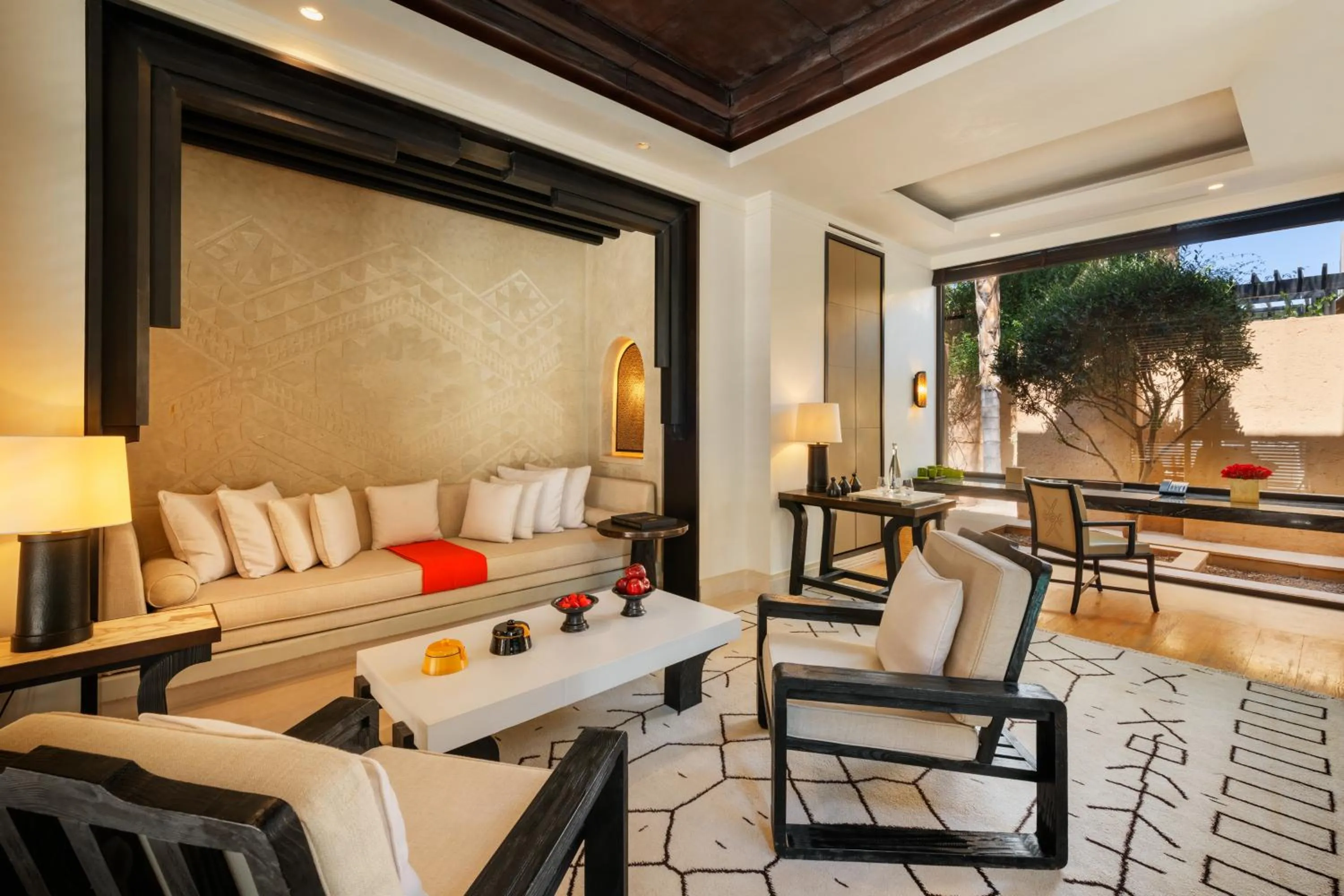 Living room in Mandarin Oriental, Marrakech