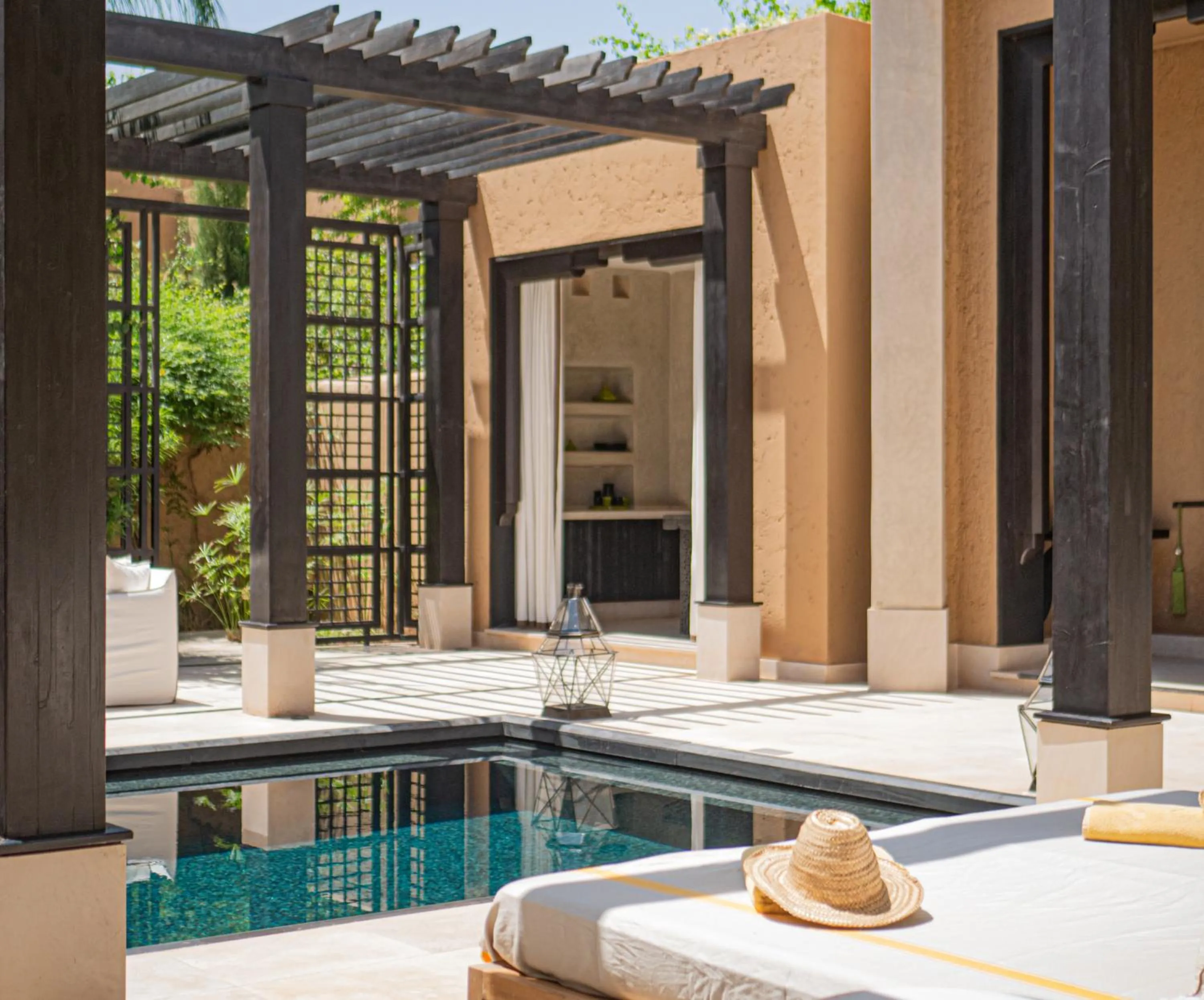Pool view in Mandarin Oriental, Marrakech