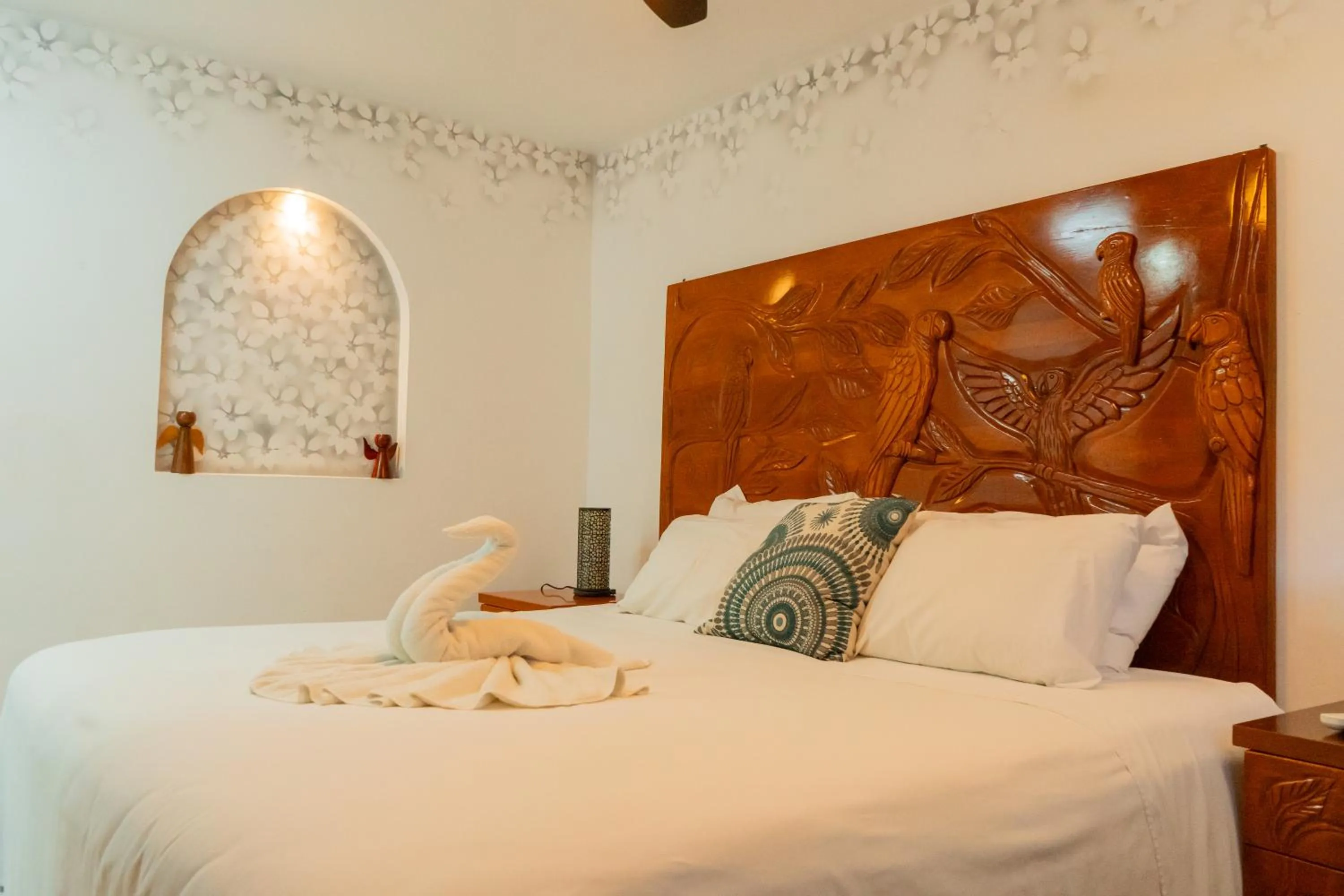 Bed in Villa Pajaros