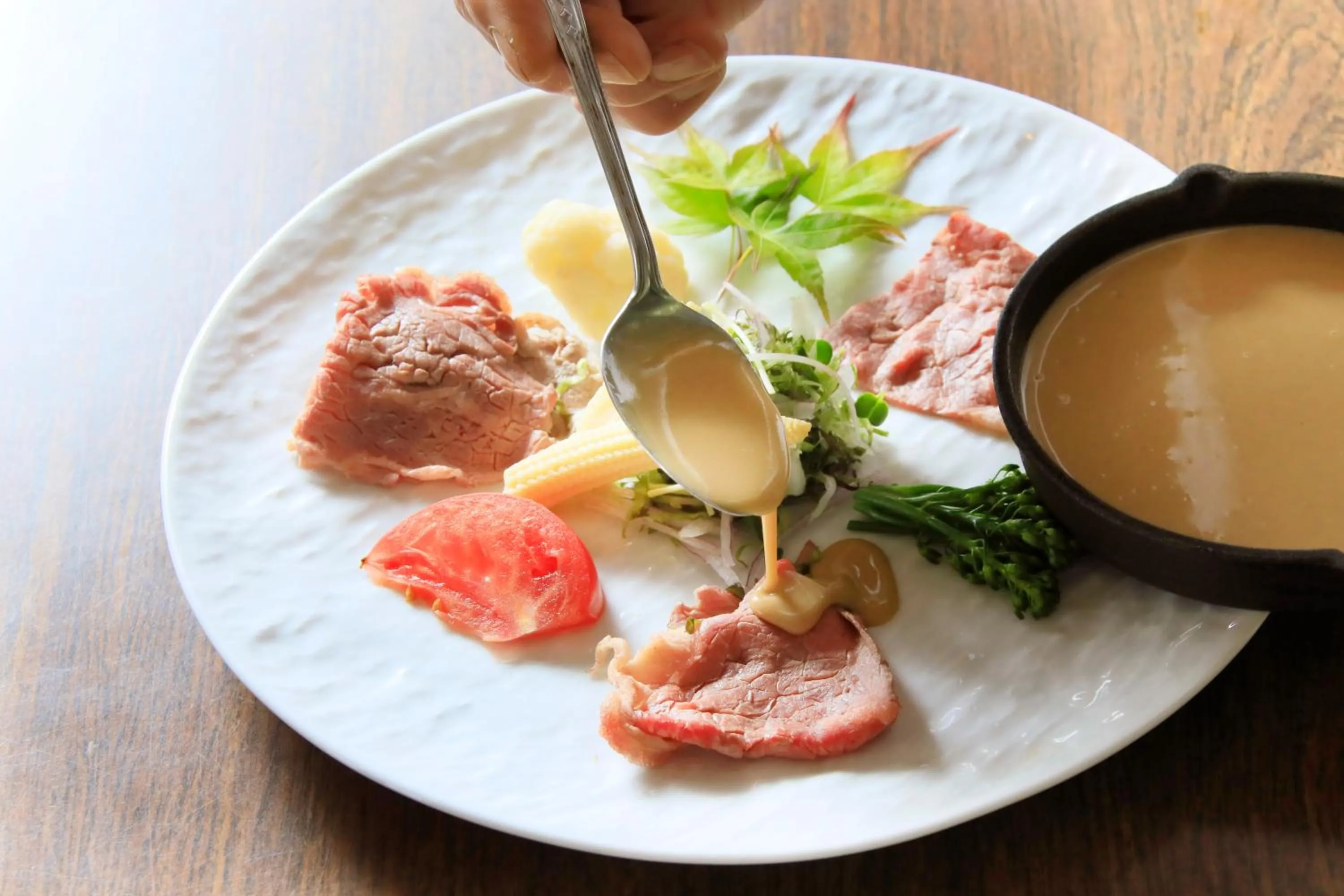 Food close-up in Izu Ippeki Lake Lakeside Terrace