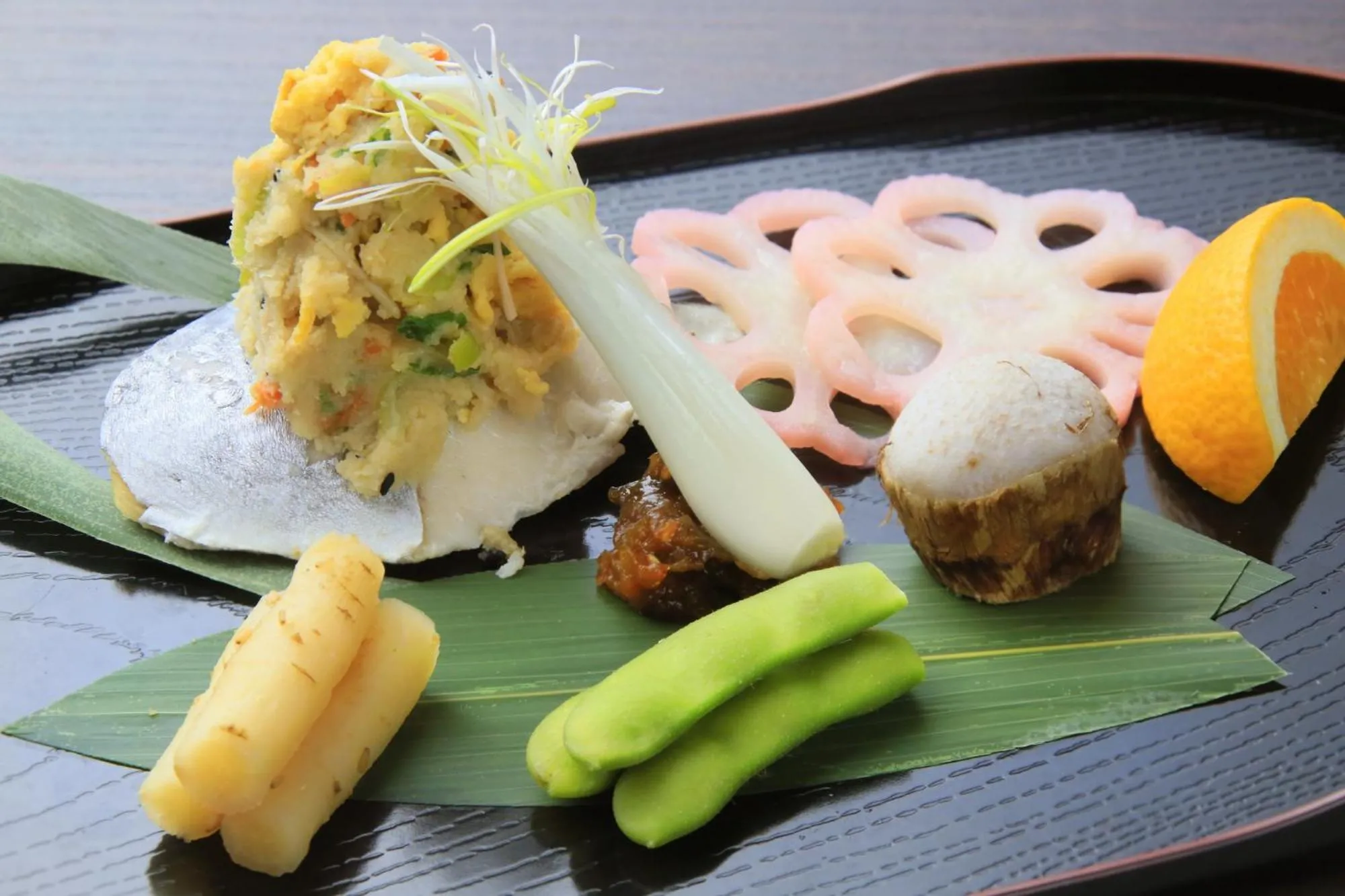 Food close-up in Izu Ippeki Lake Lakeside Terrace