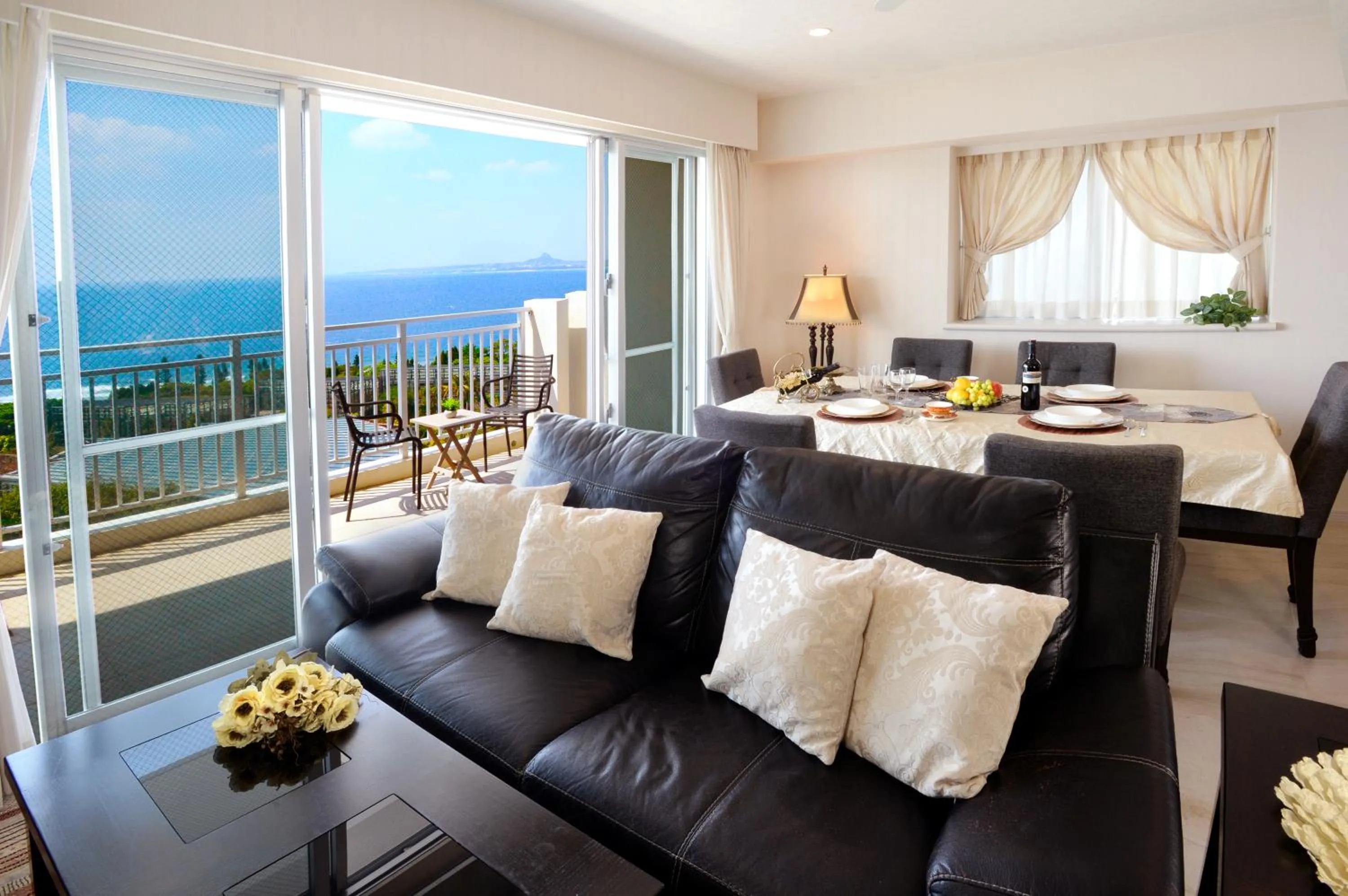 Living room in Wisteria Condominium Resort