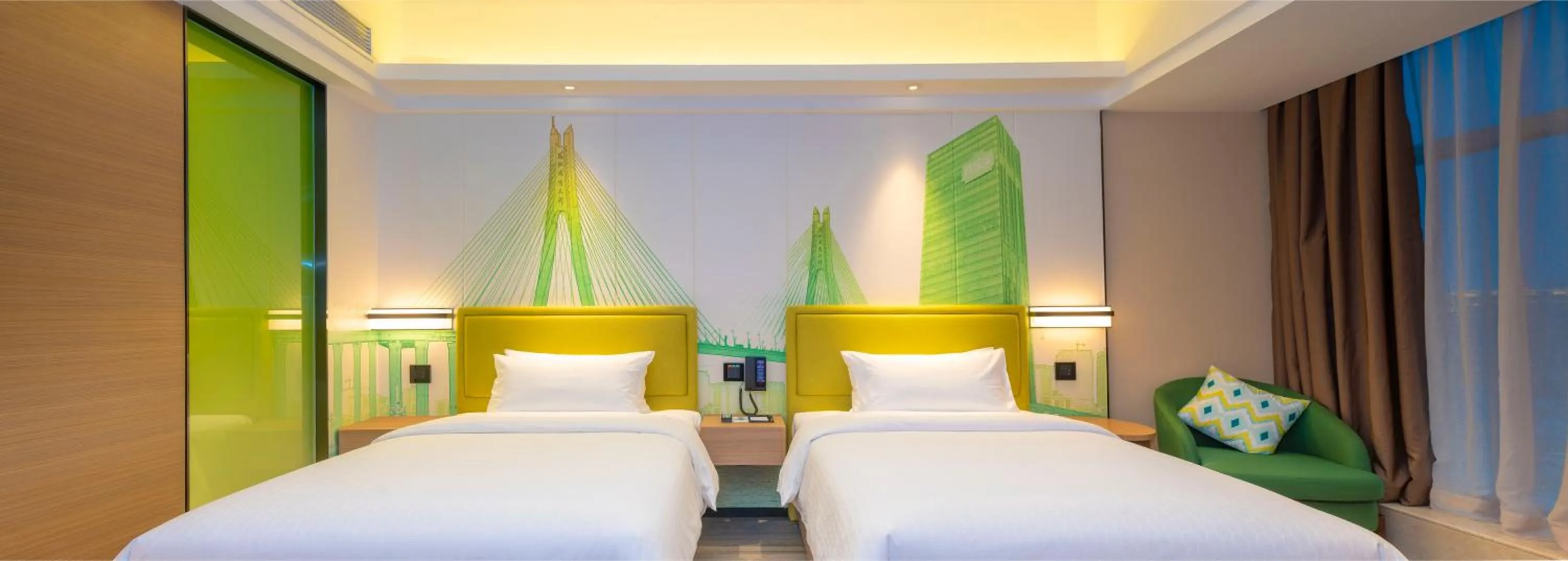 Superior Double Room in 湛江人民大道希尔顿欢朋酒店Hampton by Hilton Zhanjiang Renmin Avenue