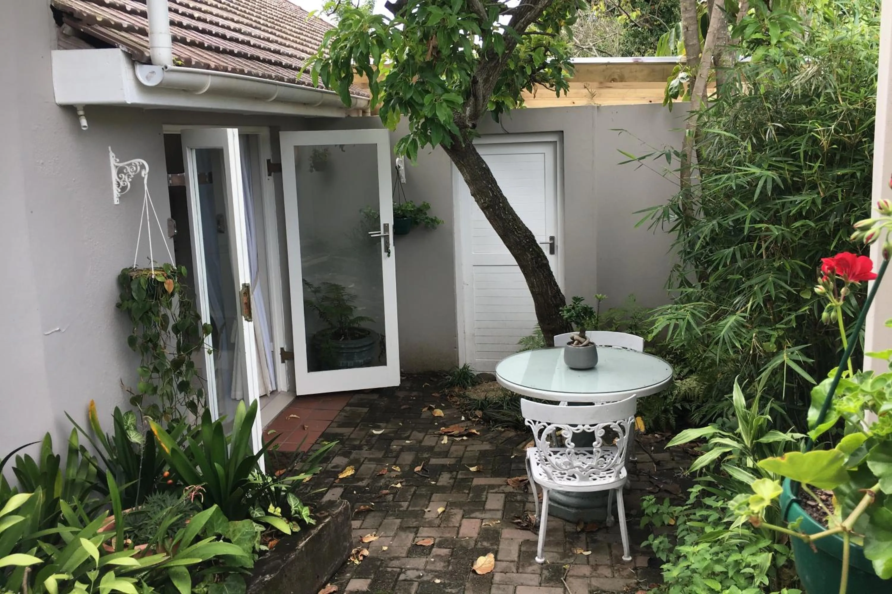 Patio in Pollock's B&B
