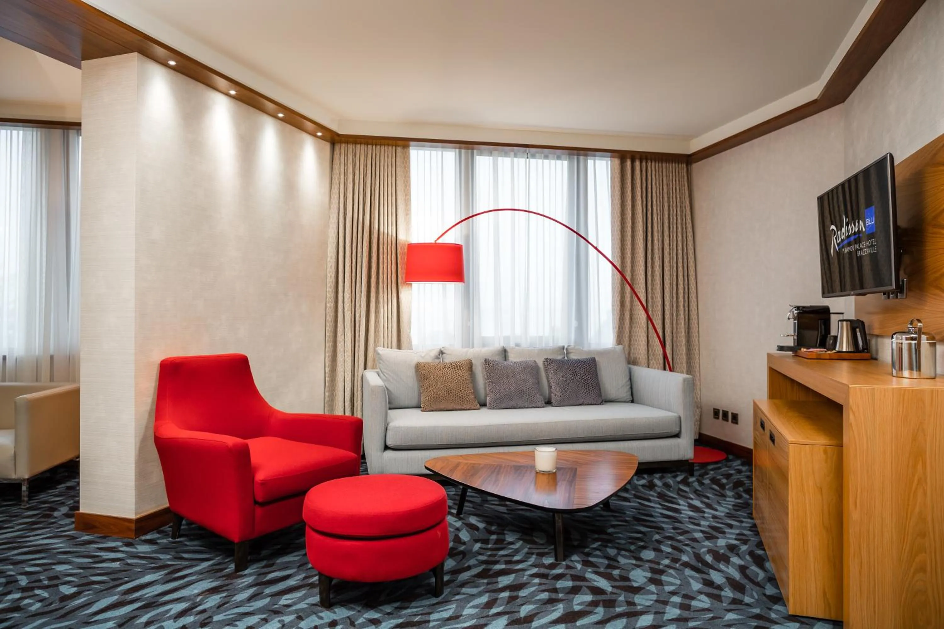 Living room in Radisson Blu M'Bamou Palace Hotel, Brazzaville