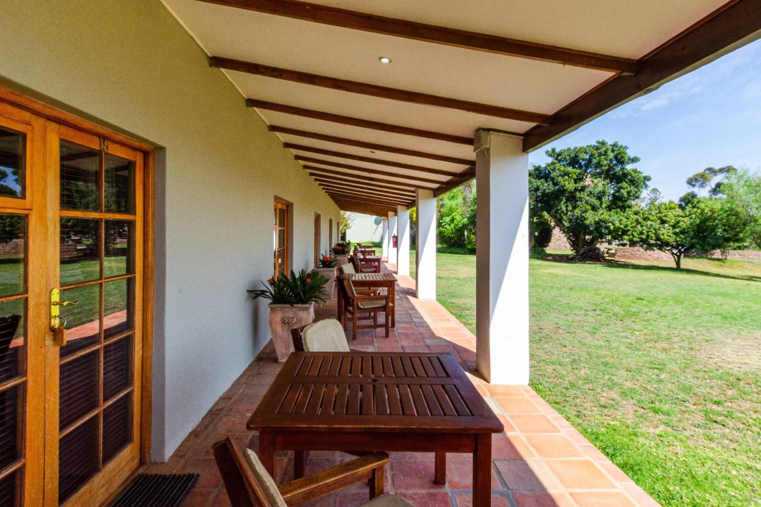 Patio in Mooiplaas Guesthouse