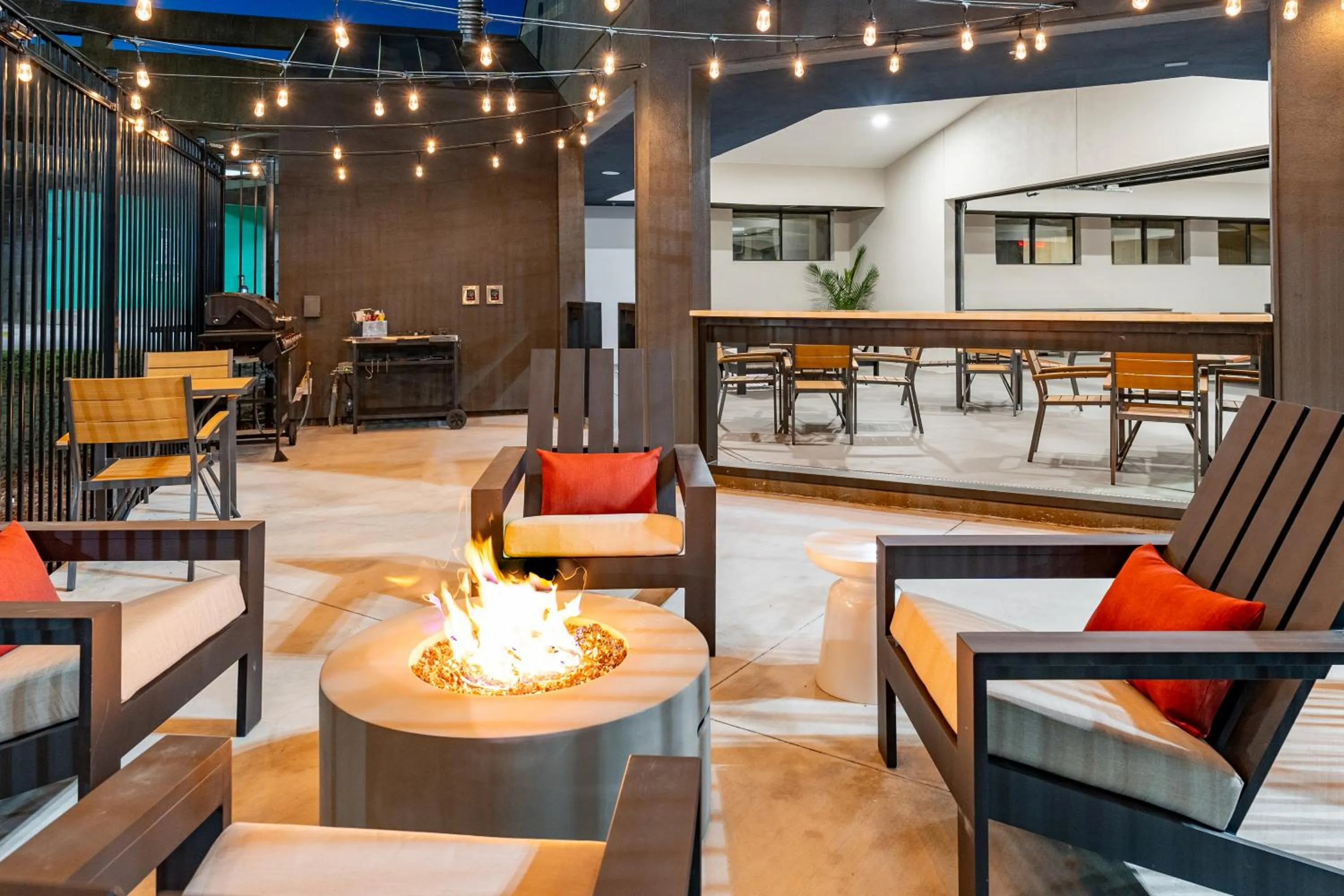 fireplace in The Winslow - Oklahoma City