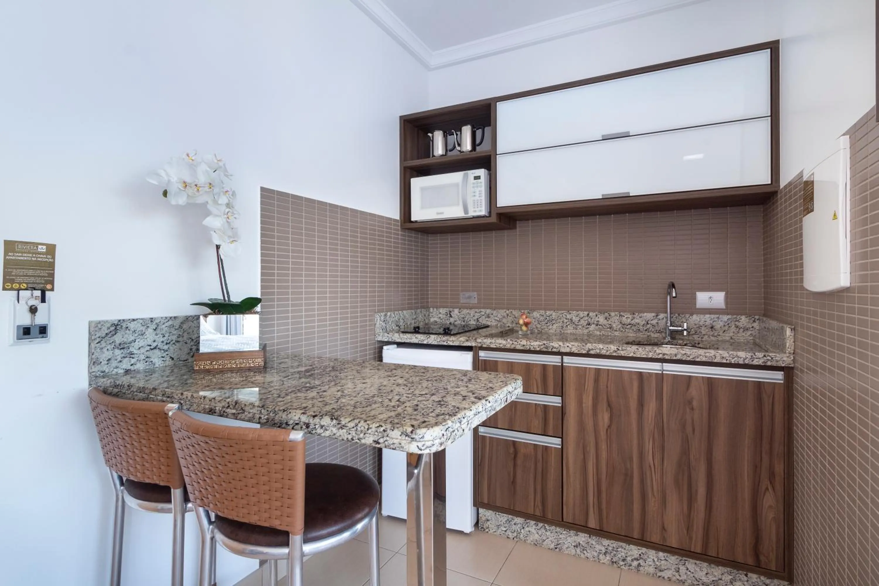 Kitchen or kitchenette in Pousada Riviera Bombinhas