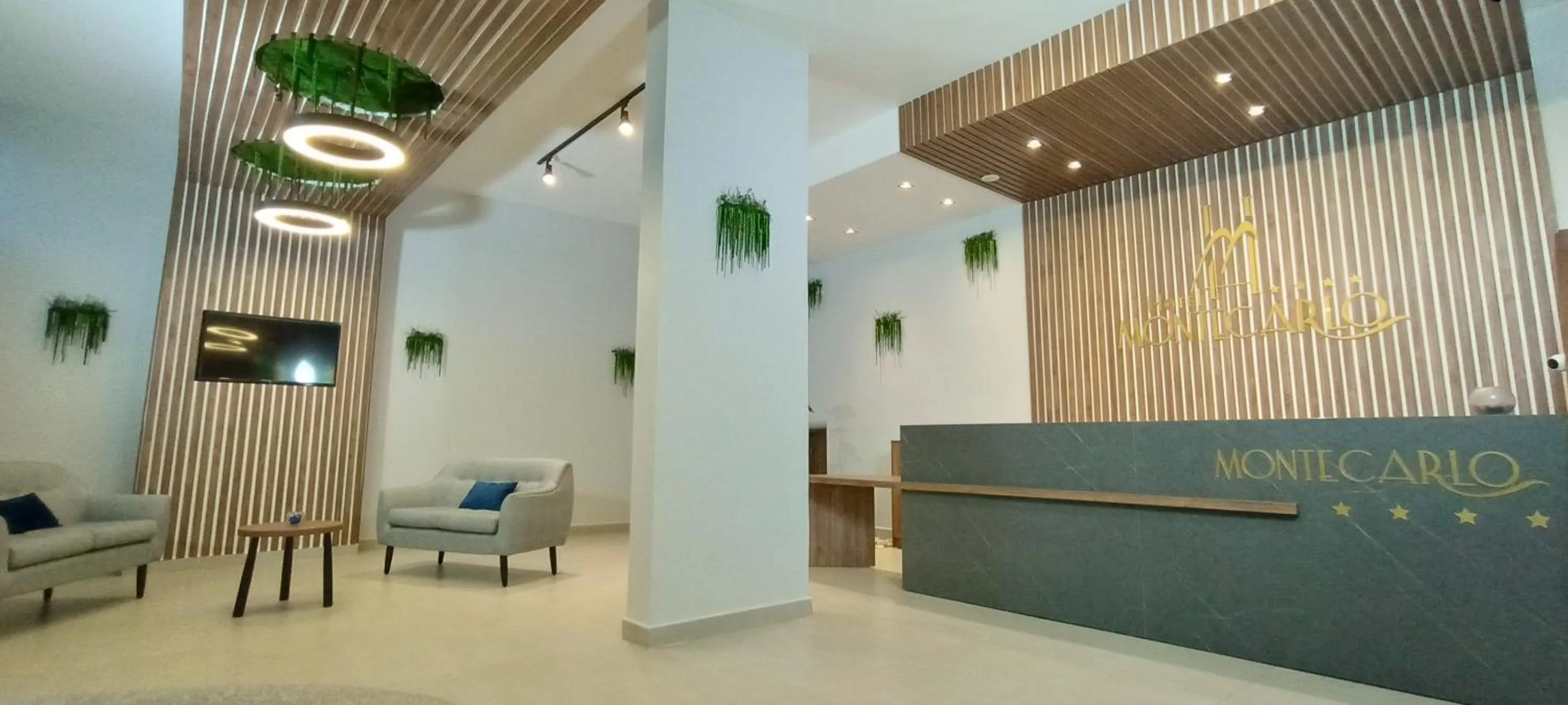 Lobby or reception in Hotel Montecarlo