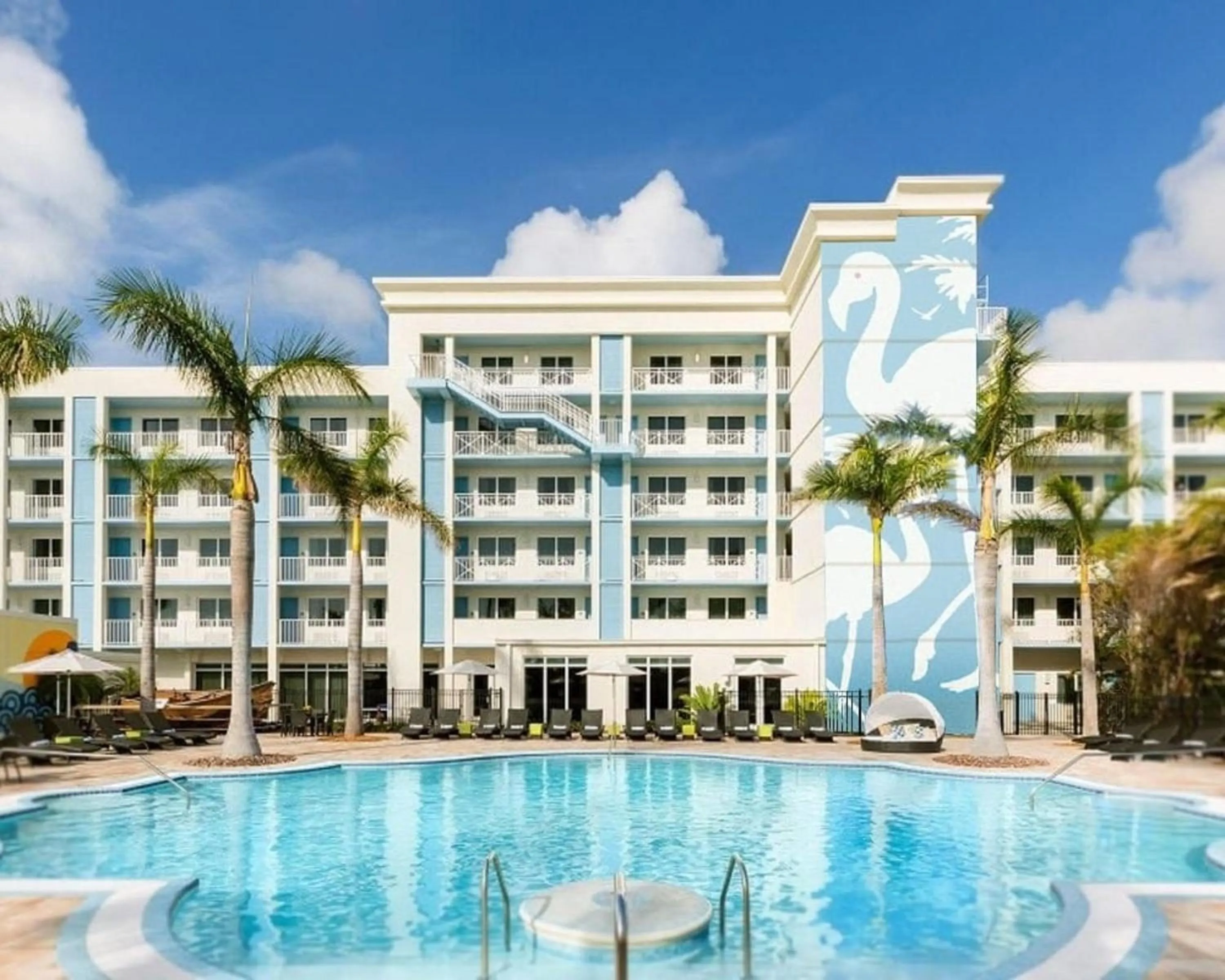 Property building in Blue Flamingo Resort Key West