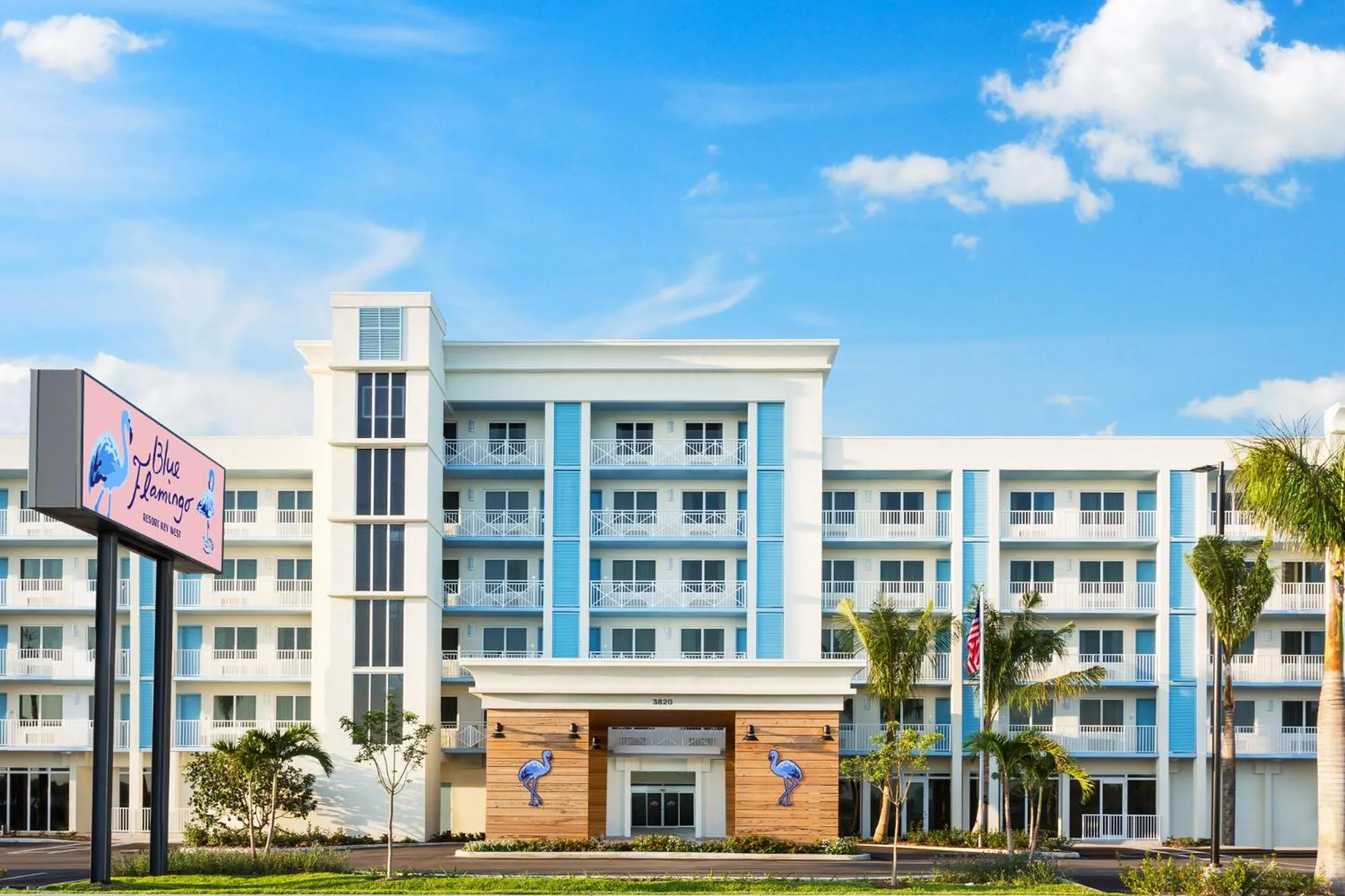 Property building in Blue Flamingo Resort Key West