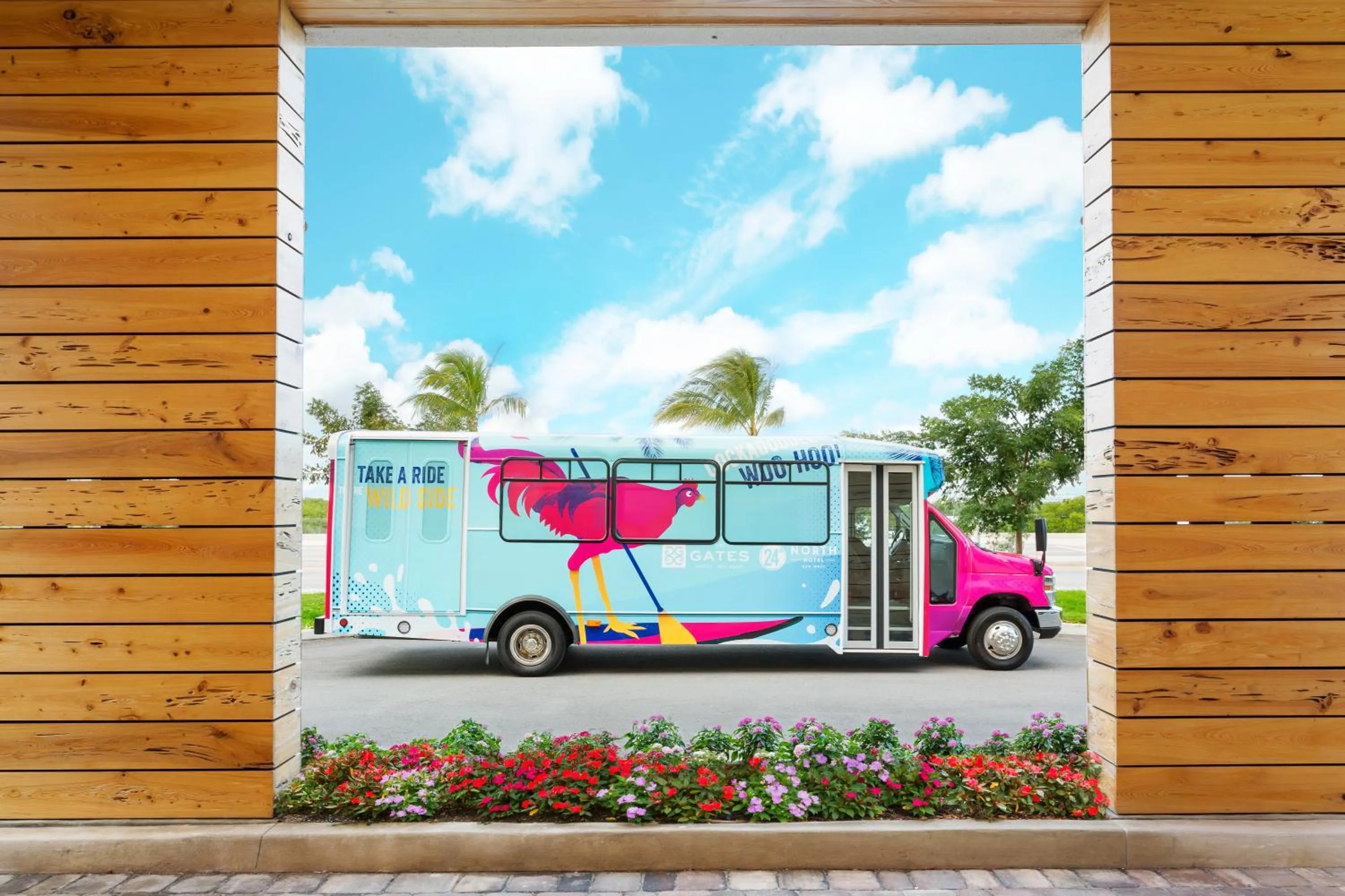 Street view in Blue Flamingo Resort Key West