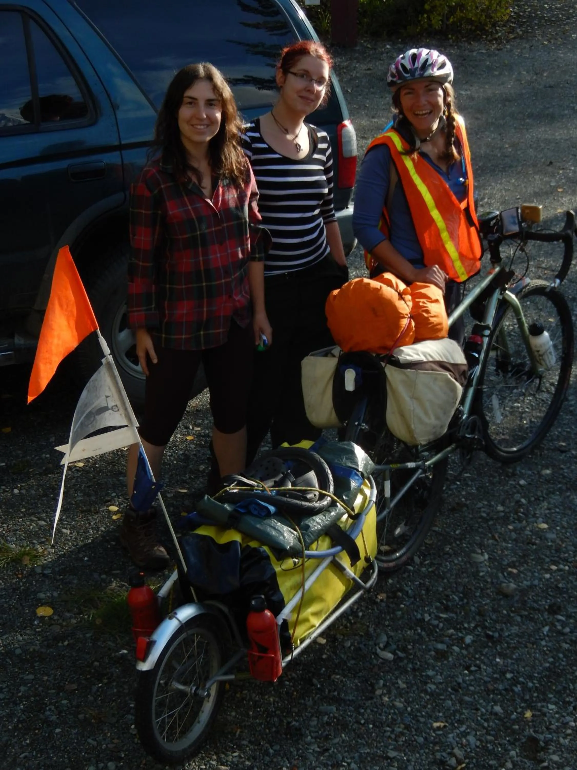 Cycling in Wanderer's Inn Backpackers Hostel