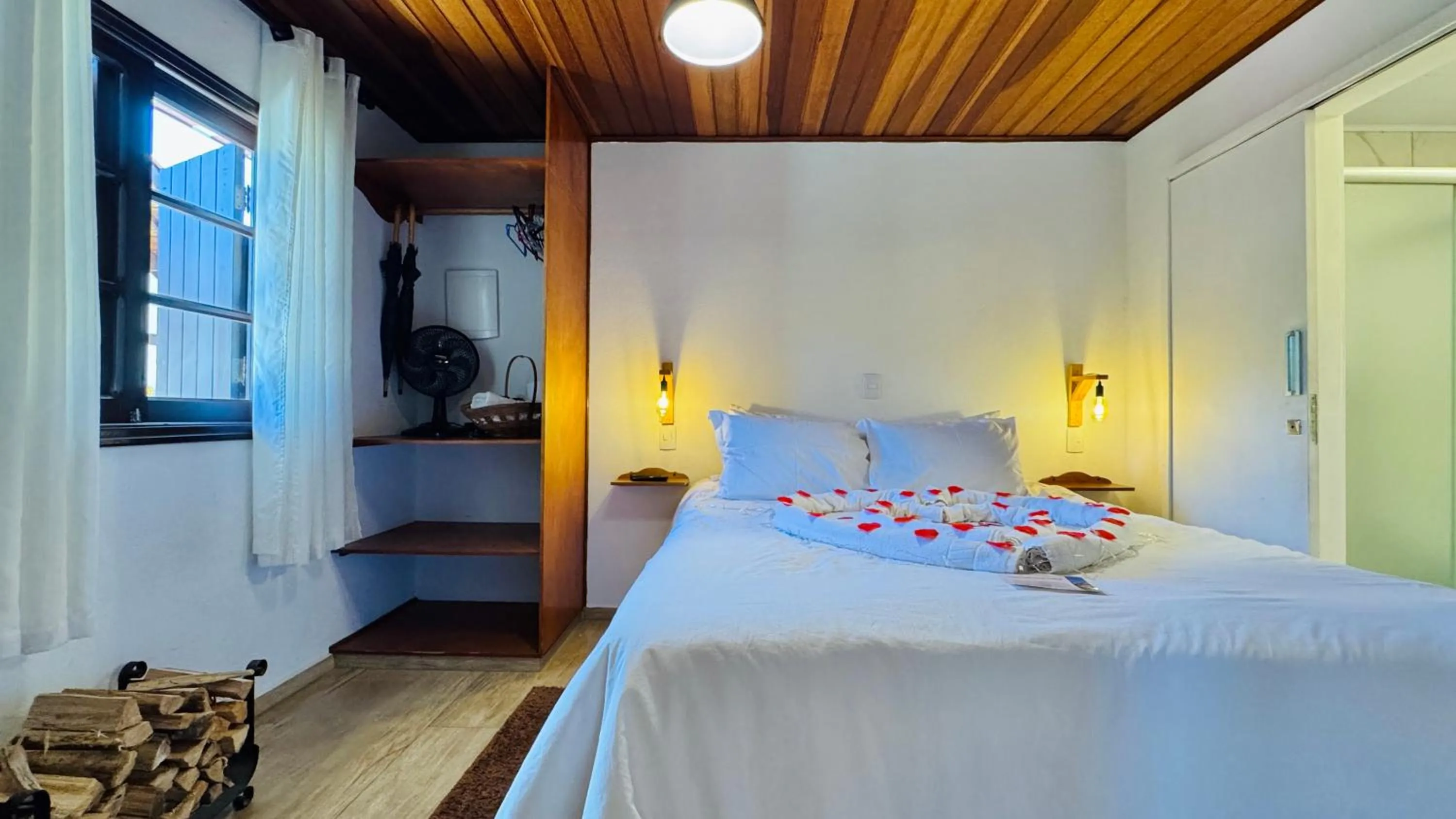 Bed in Chalés Leopoldo em Monte Verde