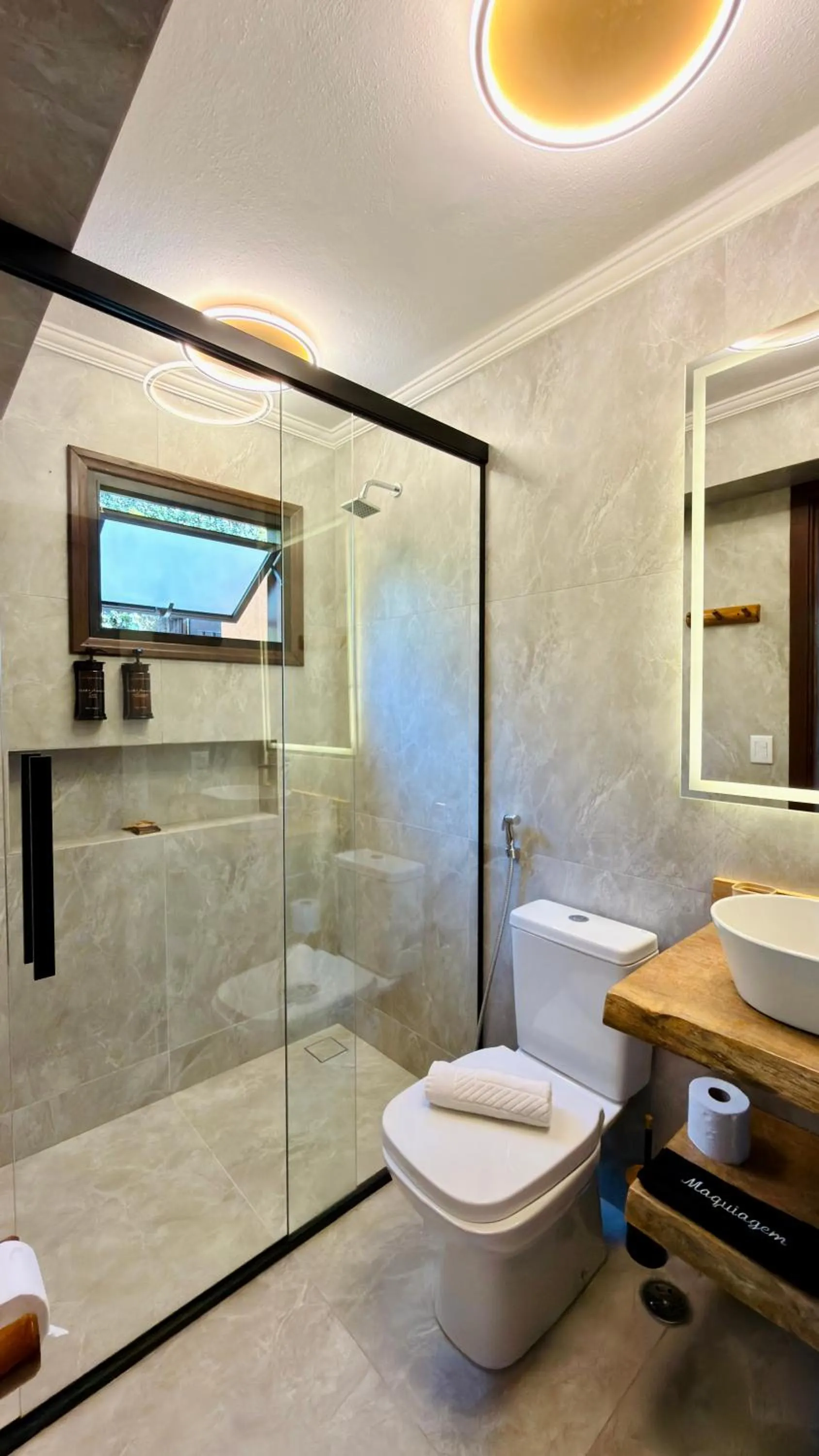 Shower in Chalés Leopoldo em Monte Verde