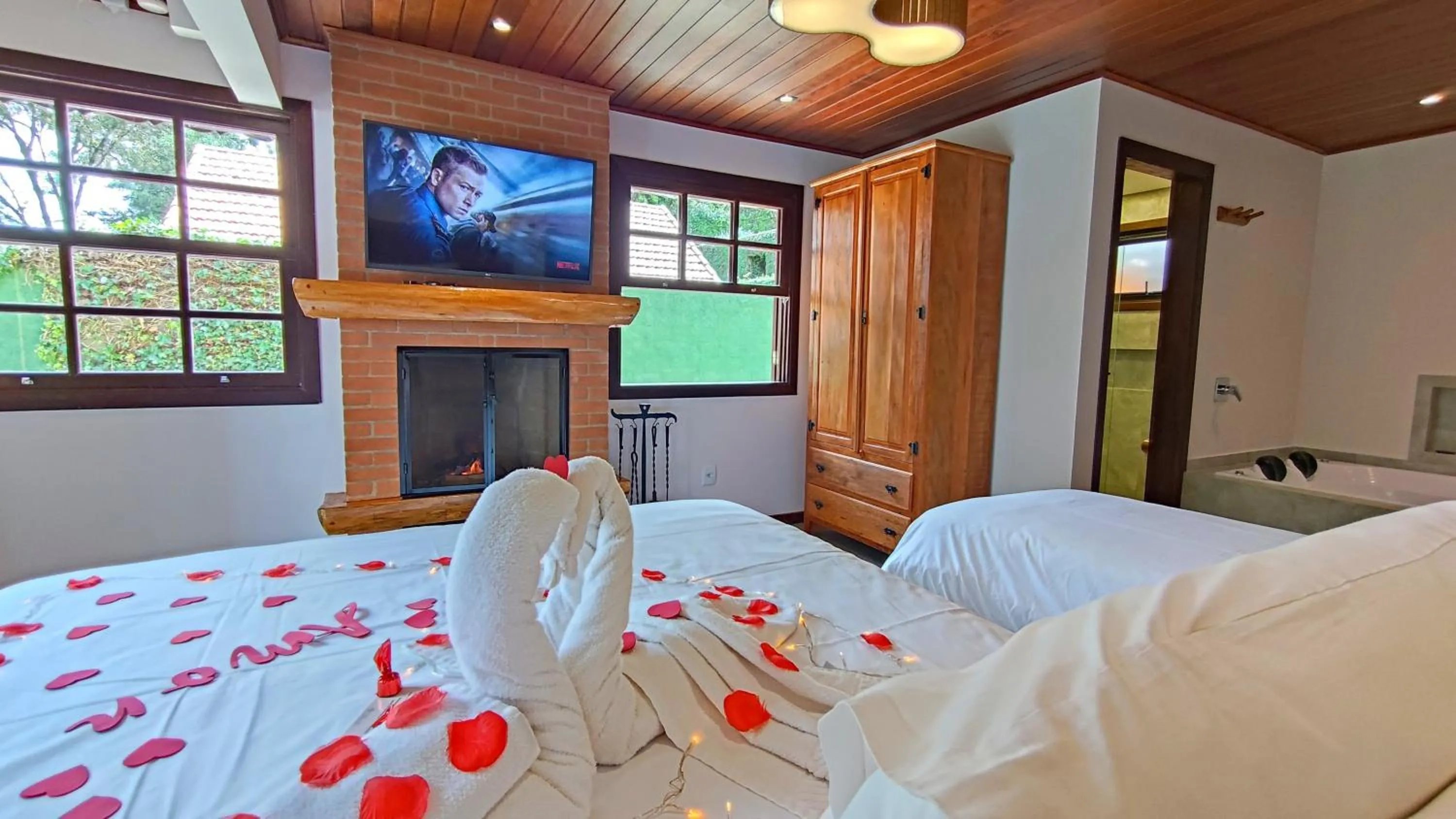 Bed in Chalés Leopoldo em Monte Verde