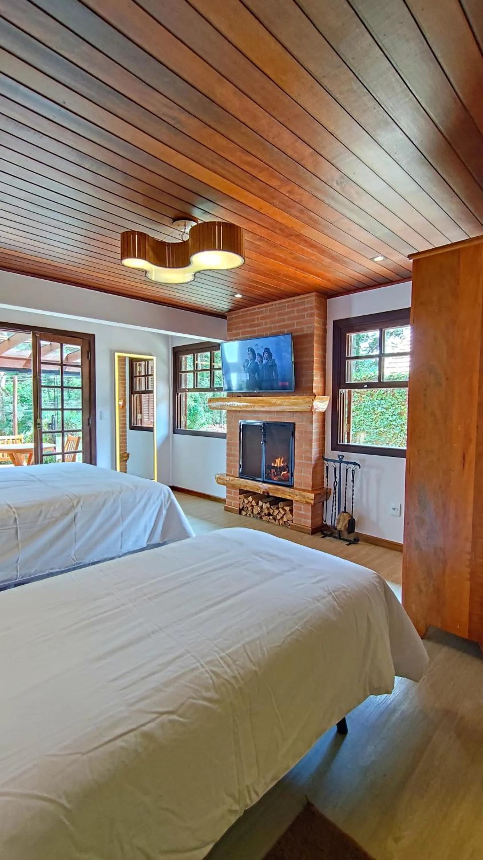 Bed in Chalés Leopoldo em Monte Verde