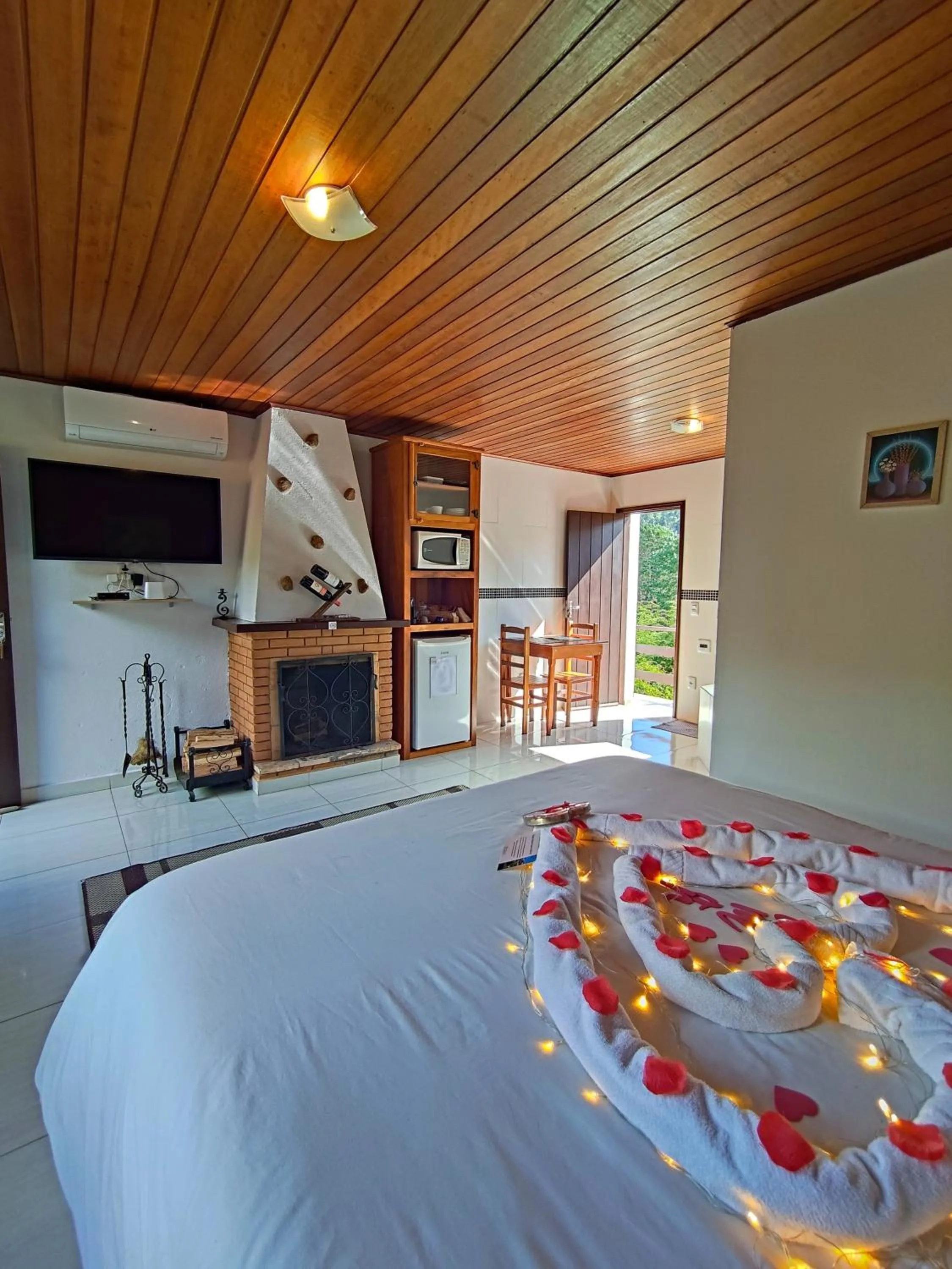 Bed in Chalés Leopoldo em Monte Verde