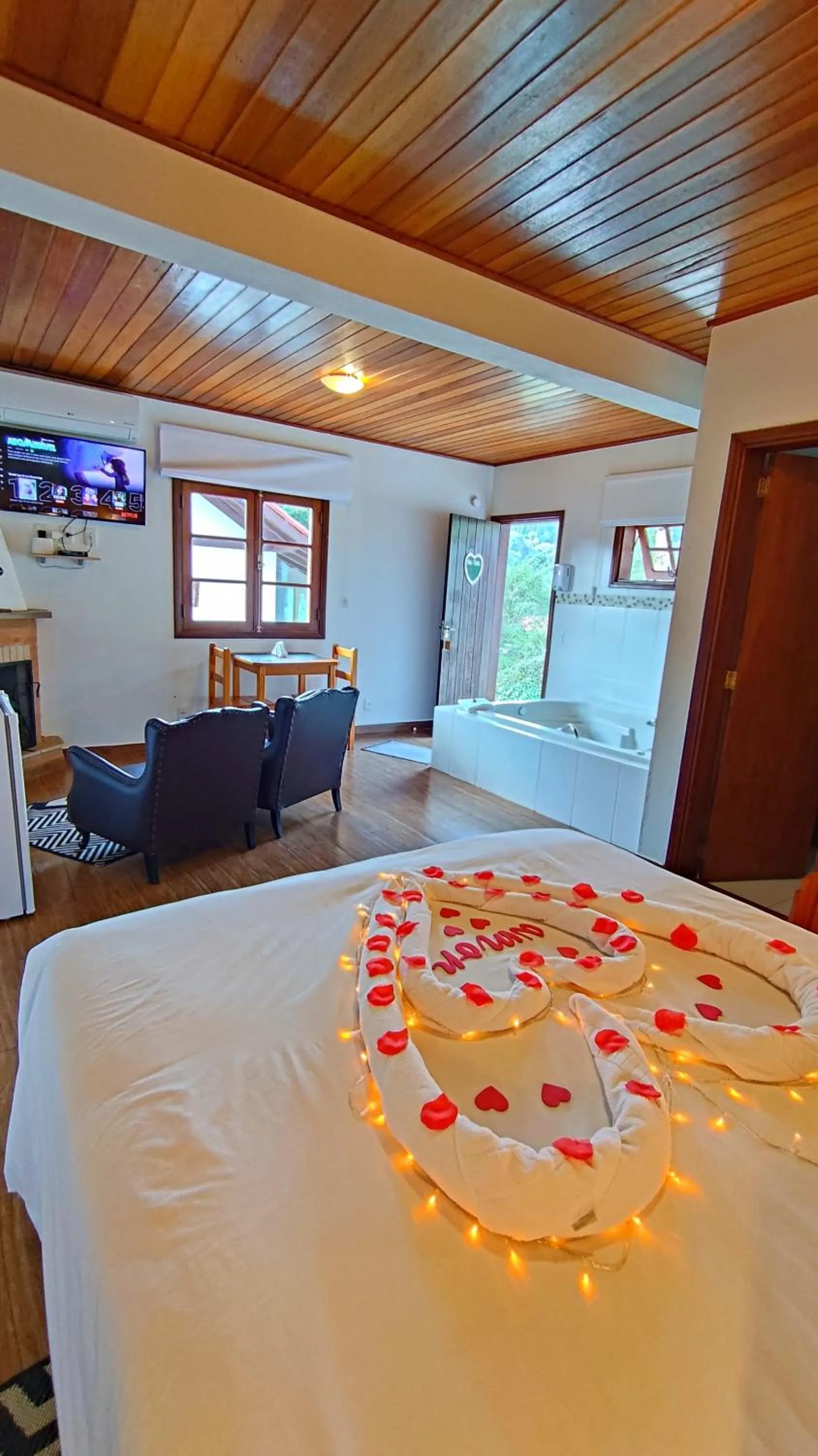 Bed in Chalés Leopoldo em Monte Verde