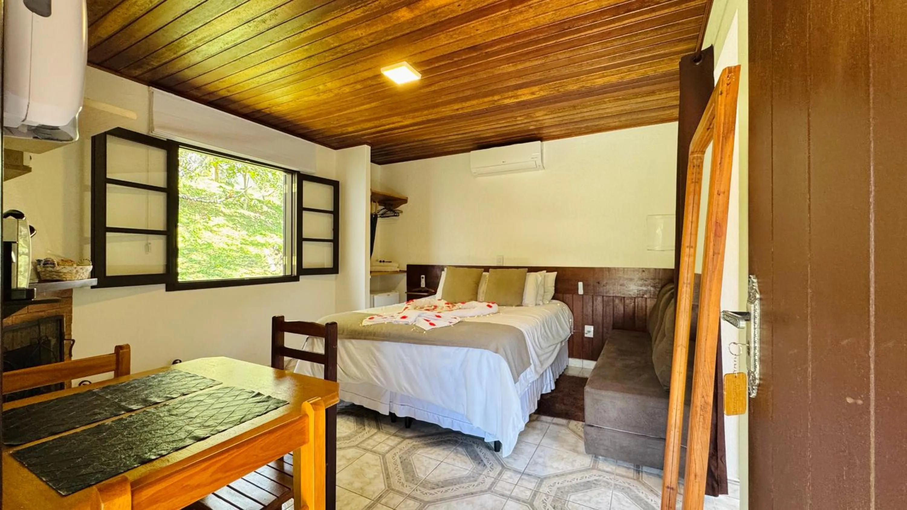 Bed in Chalés Leopoldo em Monte Verde