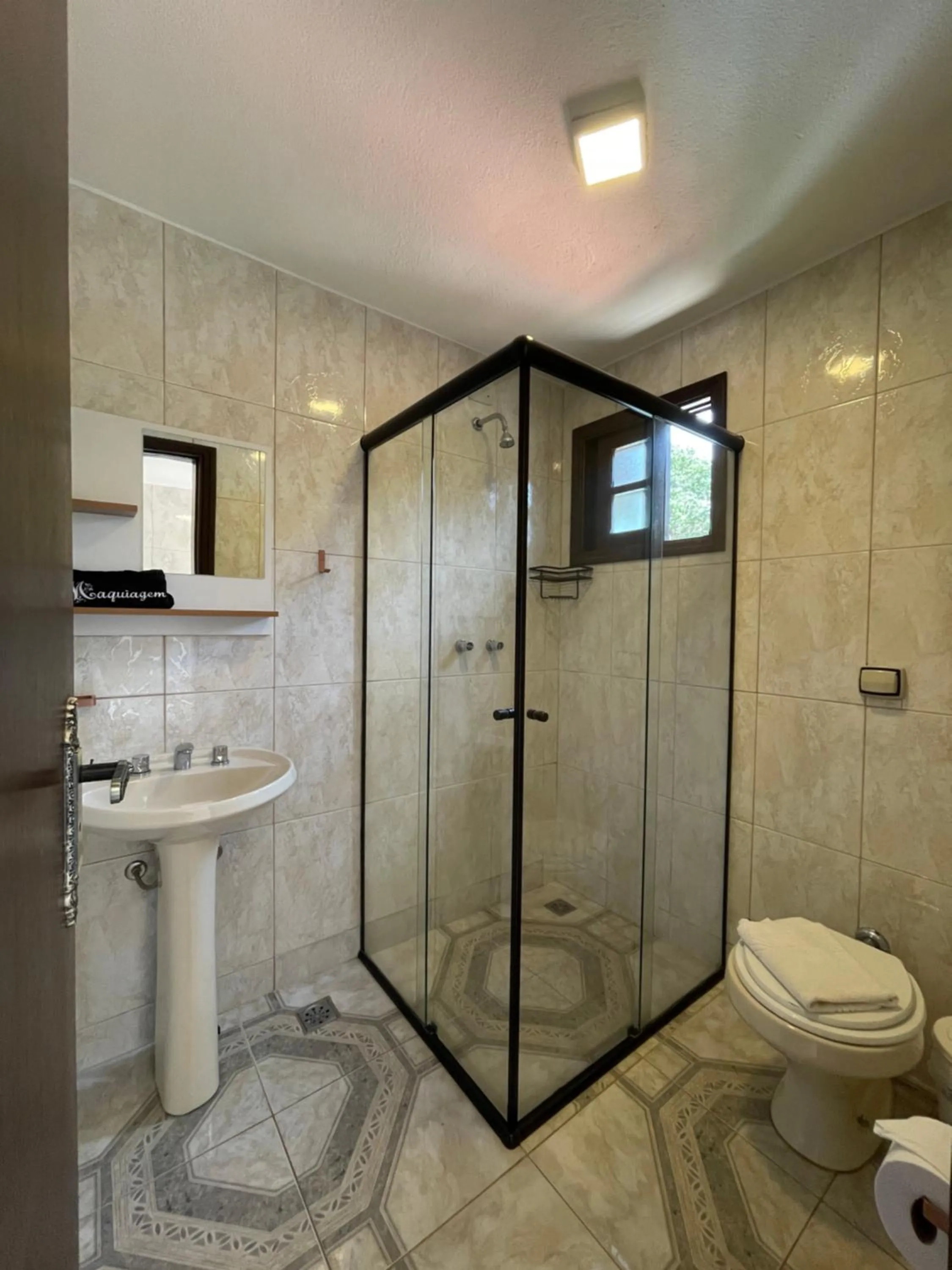 Shower in Chalés Leopoldo em Monte Verde