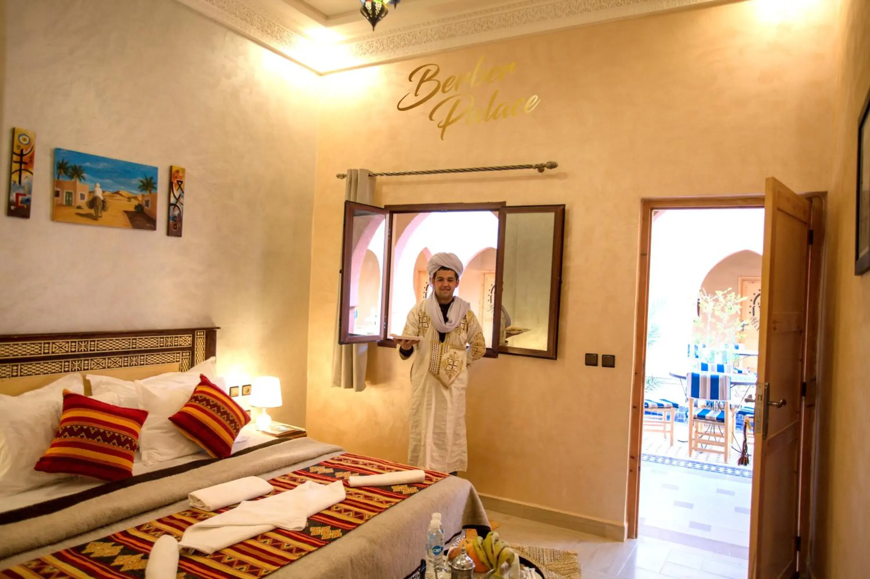 Double or Twin Room with Garden View in Hotel Berber Palace Merzouga Double or Twin Room with Garden View in Hotel Berber Palace Merzouga